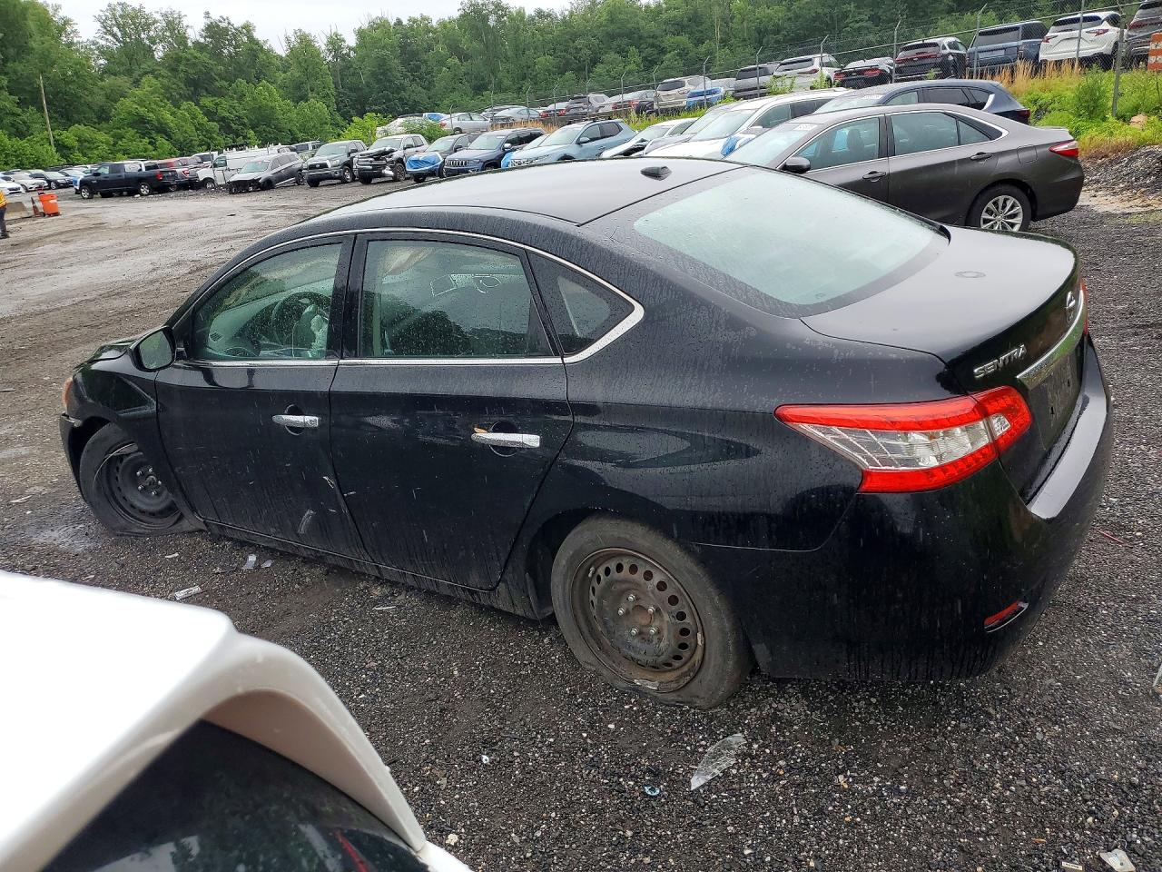2015 Nissan Sentra Sv Черный vin: 3N1AB7AP2FY304578