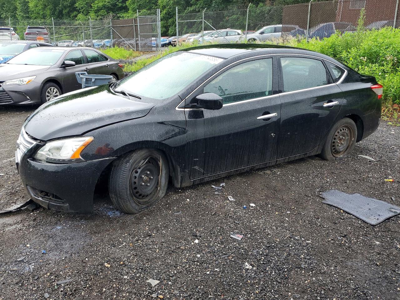2015 Nissan Sentra Sv Black vin: 3N1AB7AP2FY304578