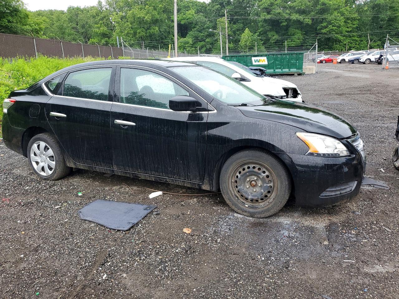 2015 Nissan Sentra Sv Черный vin: 3N1AB7AP2FY304578