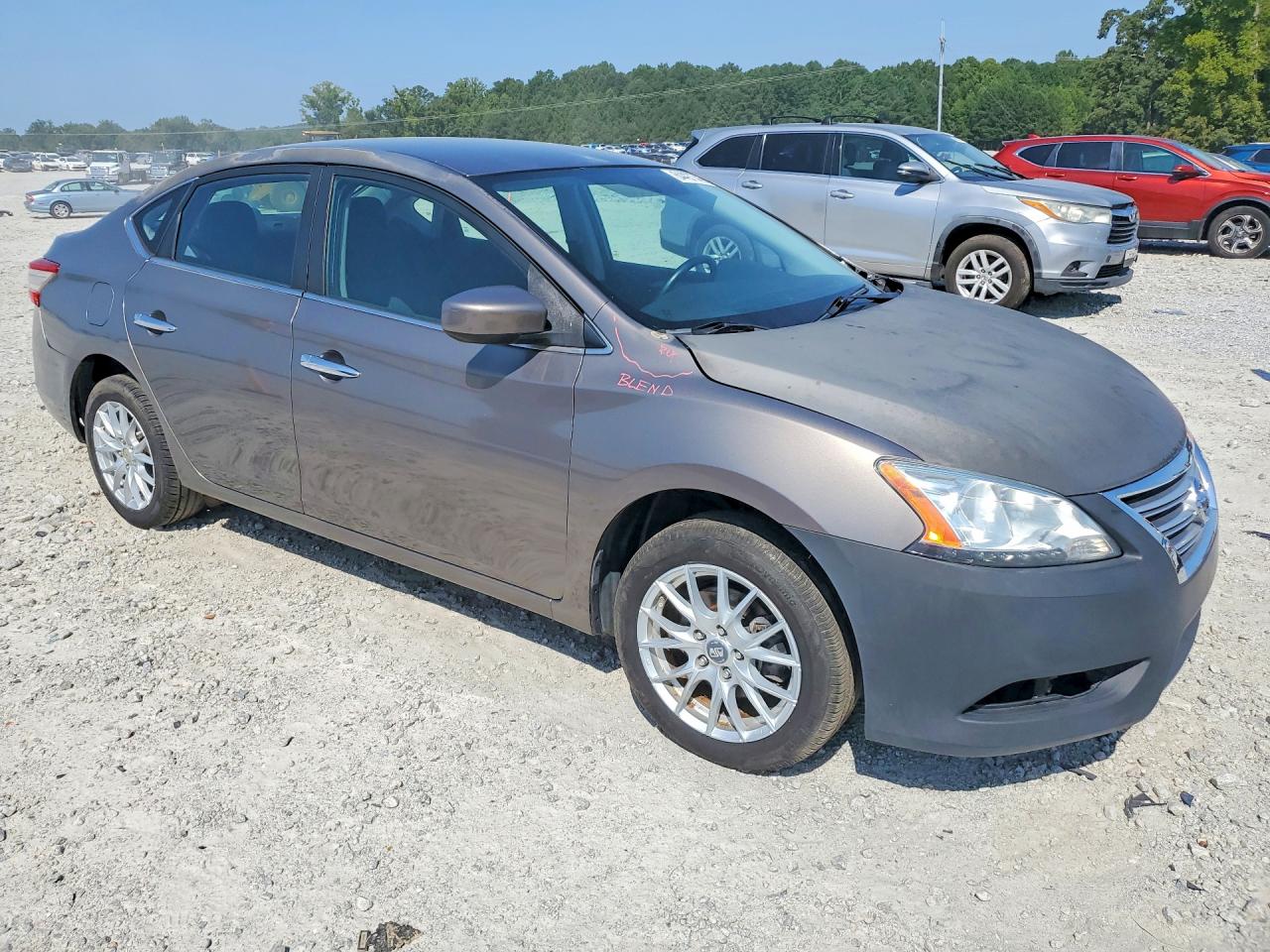 2015 Nissan Sentra Sv Gray vin: 3N1AB7AP2FY308517