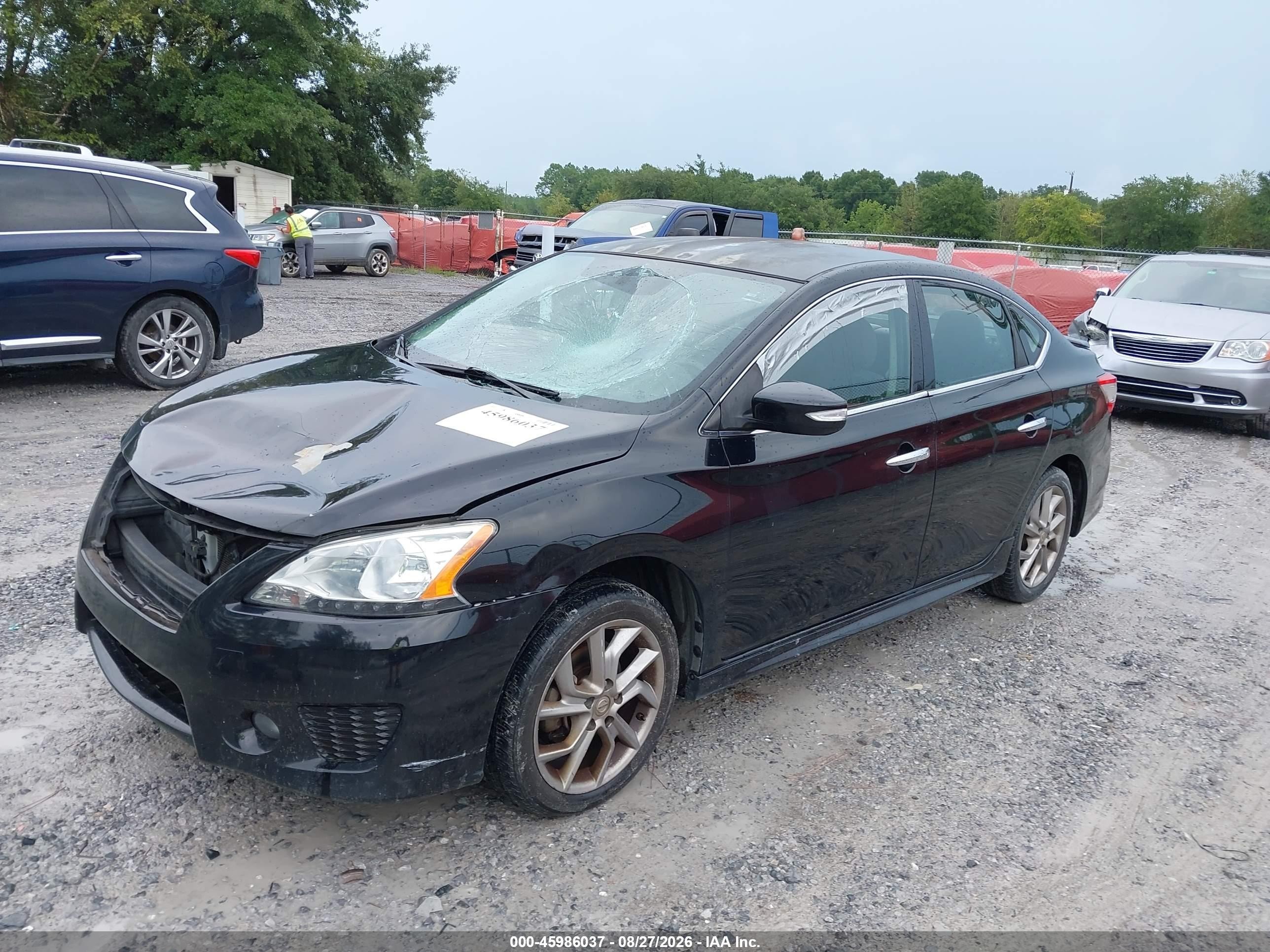 2015 Nissan Sentra Sr Черный vin: 3N1AB7AP2FY313426