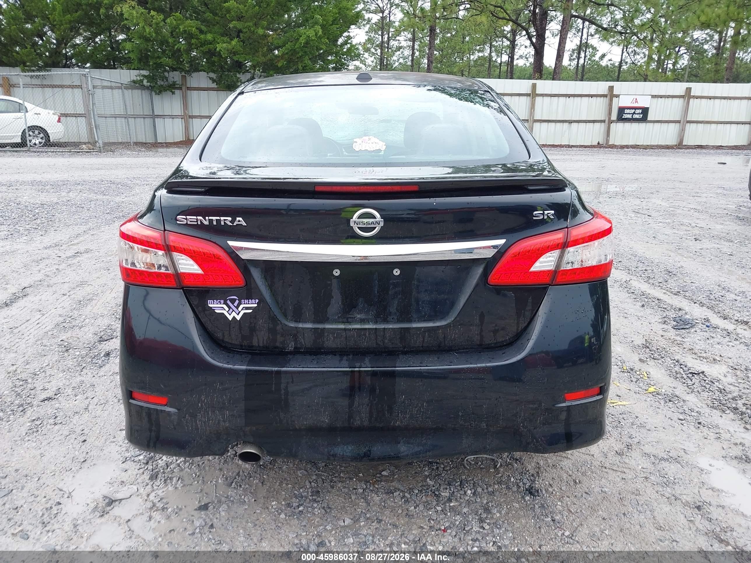 2015 Nissan Sentra Sr Черный vin: 3N1AB7AP2FY313426