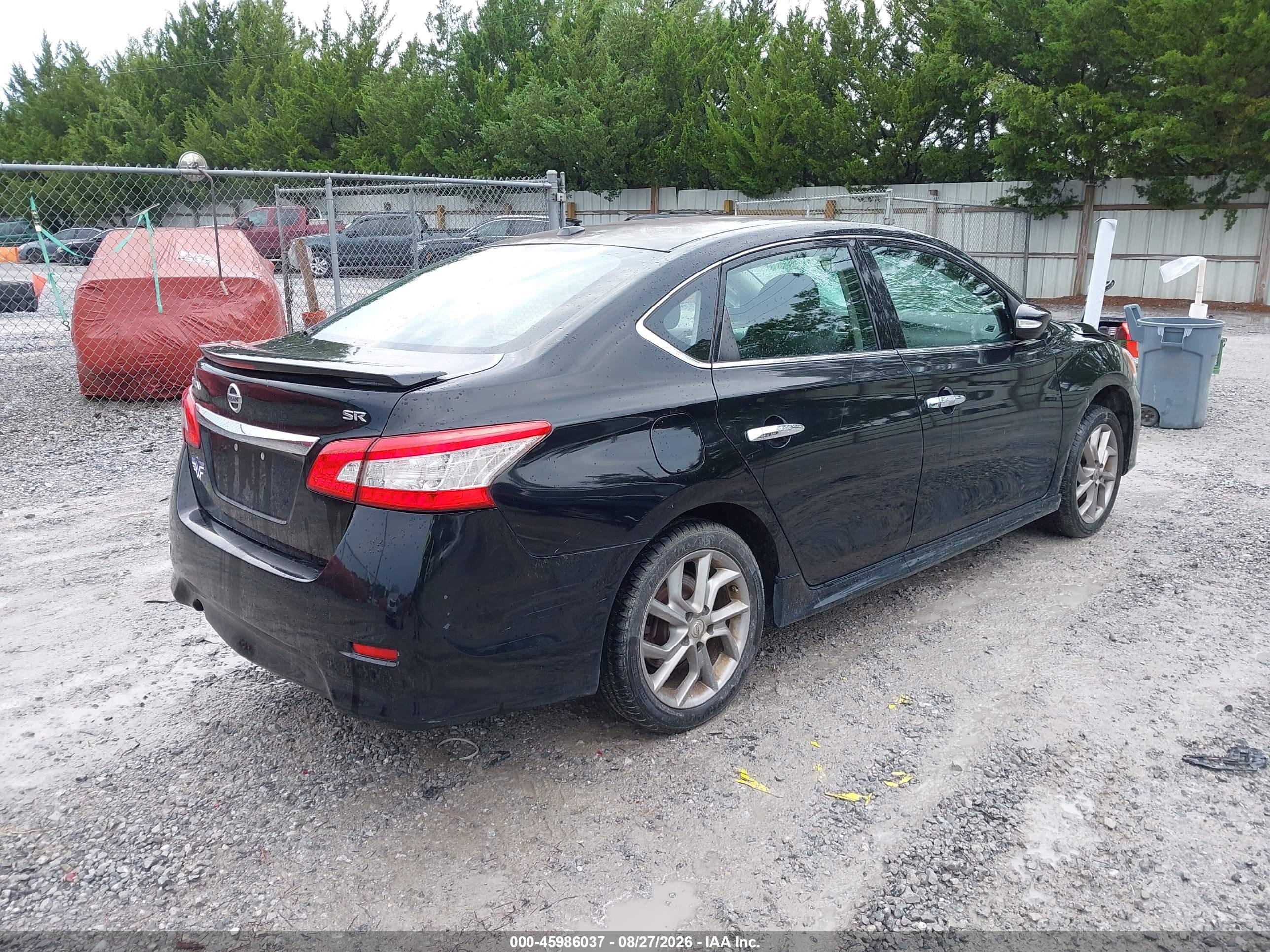 2015 Nissan Sentra Sr Черный vin: 3N1AB7AP2FY313426