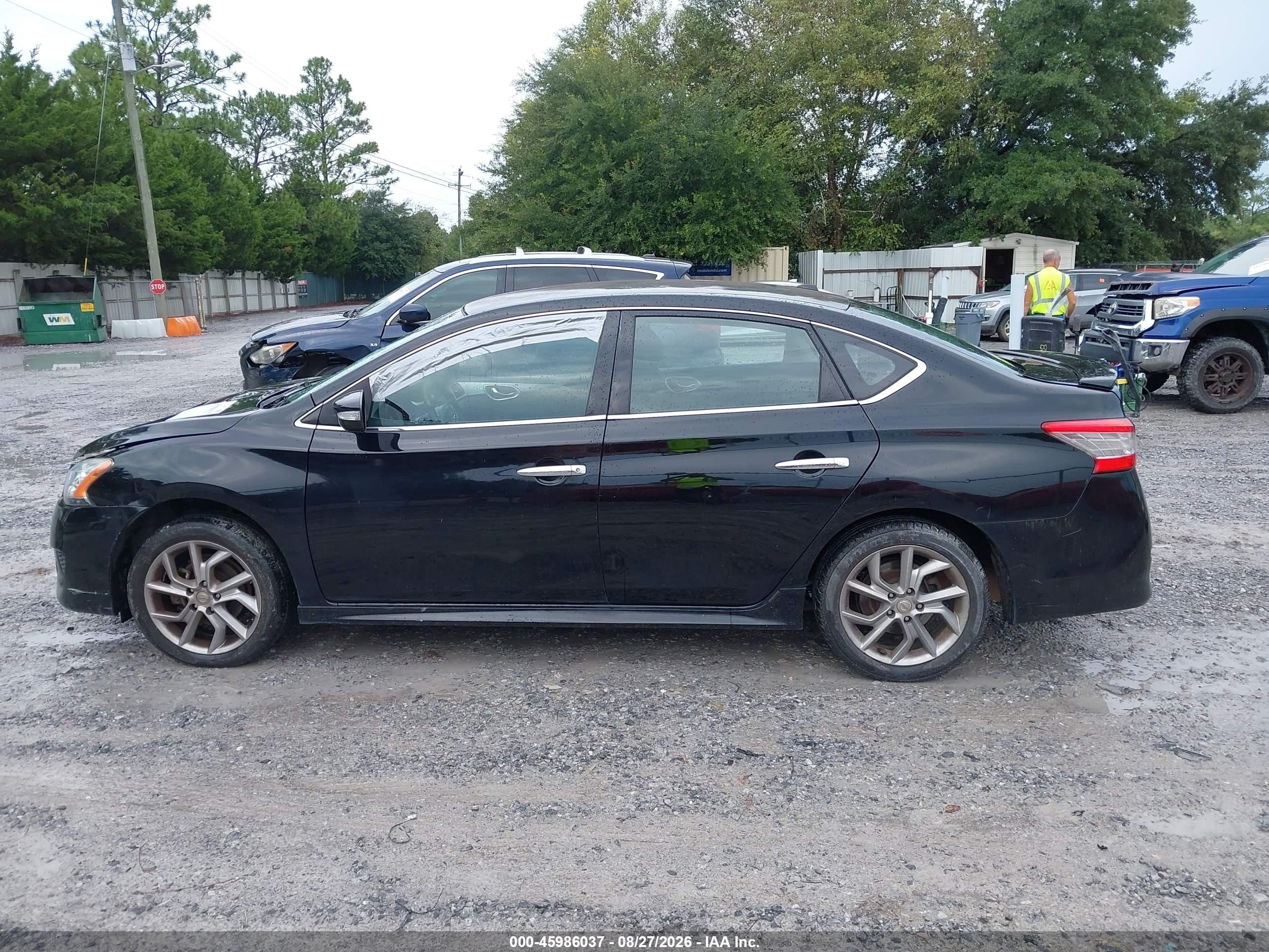 2015 Nissan Sentra Sr Черный vin: 3N1AB7AP2FY313426