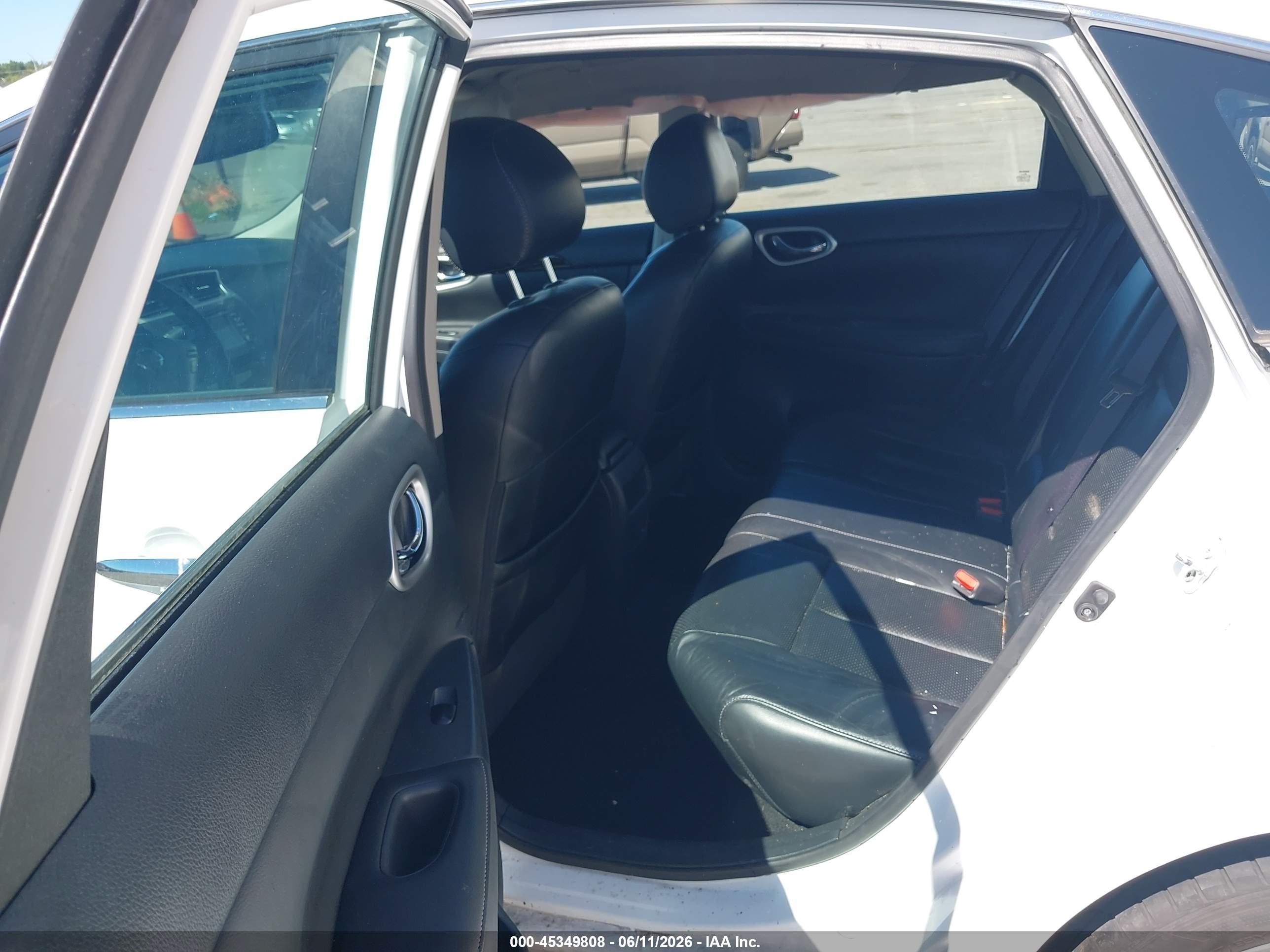 2015 Nissan Sentra Sl White vin: 3N1AB7AP2FY314544