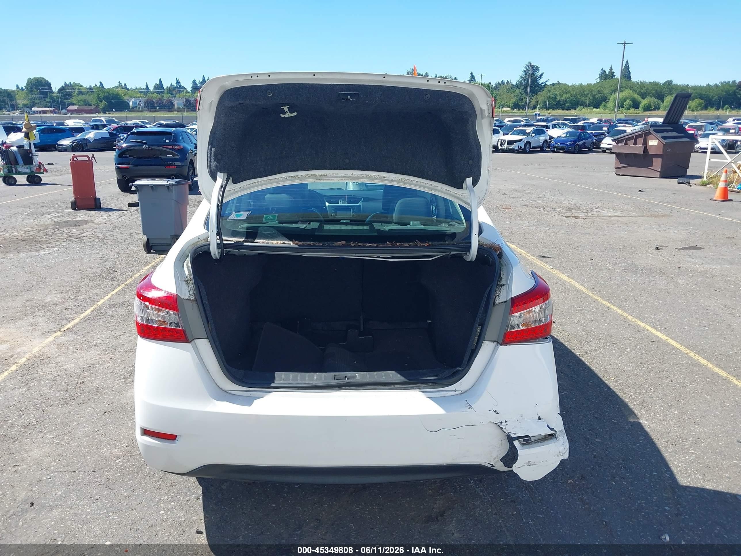 2015 Nissan Sentra Sl White vin: 3N1AB7AP2FY314544