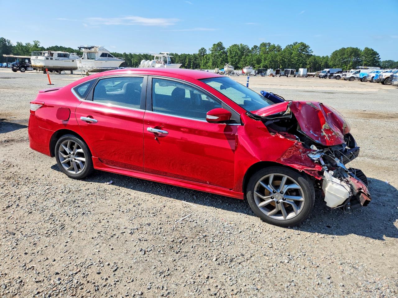 2015 Nissan Sentra Sr Red vin: 3N1AB7AP2FY317413