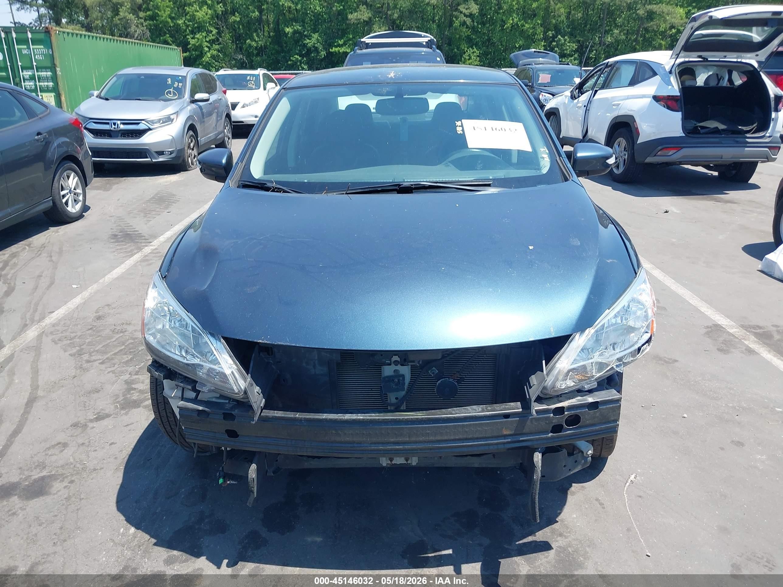 2015 Nissan Sentra Sl Blue vin: 3N1AB7AP2FY322613