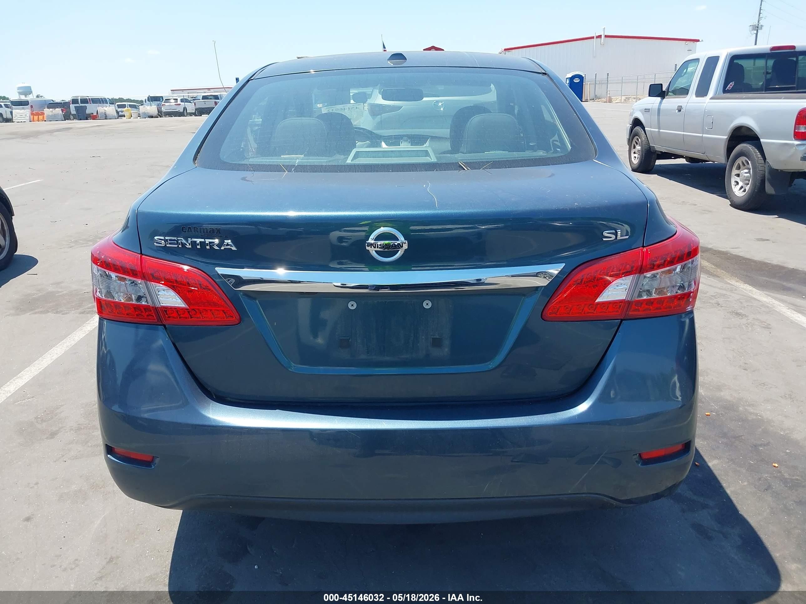 2015 Nissan Sentra Sl Blue vin: 3N1AB7AP2FY322613