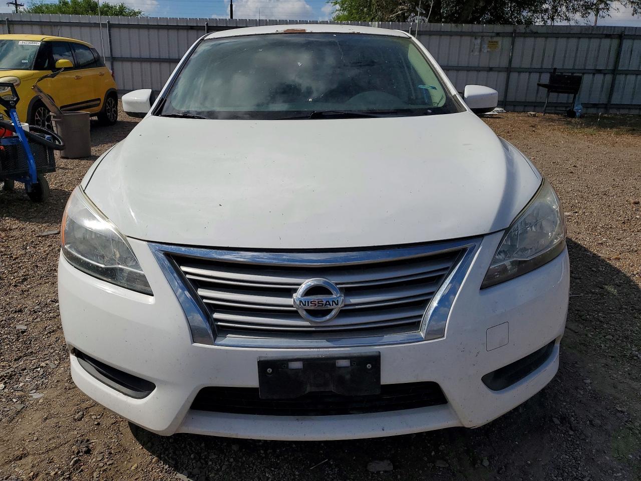 2015 Nissan Sentra S White vin: 3N1AB7AP2FY326094