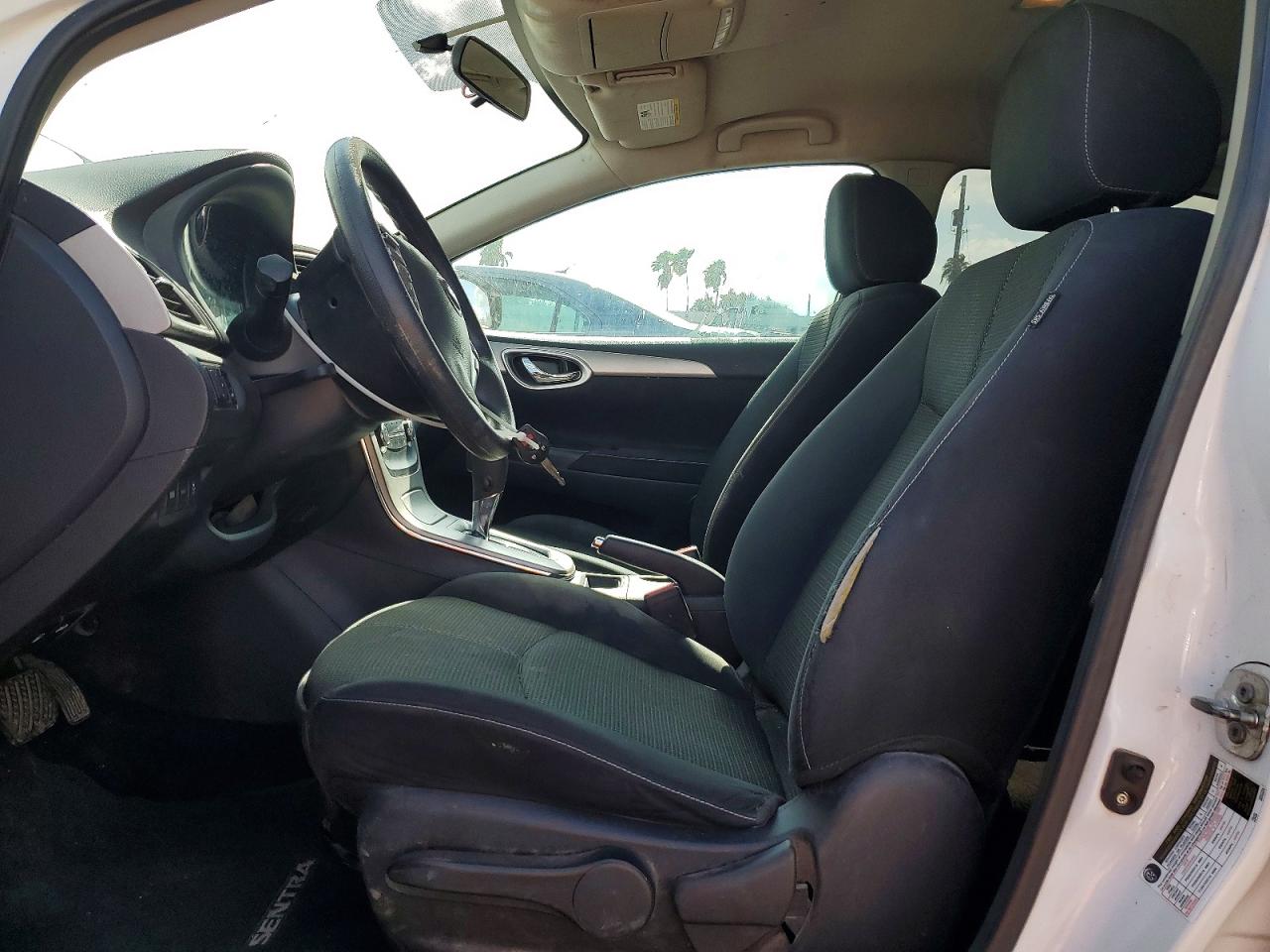 2015 Nissan Sentra S White vin: 3N1AB7AP2FY326094