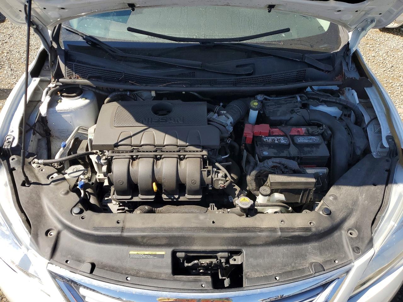2015 Nissan Sentra Sv White vin: 3N1AB7AP2FY326757