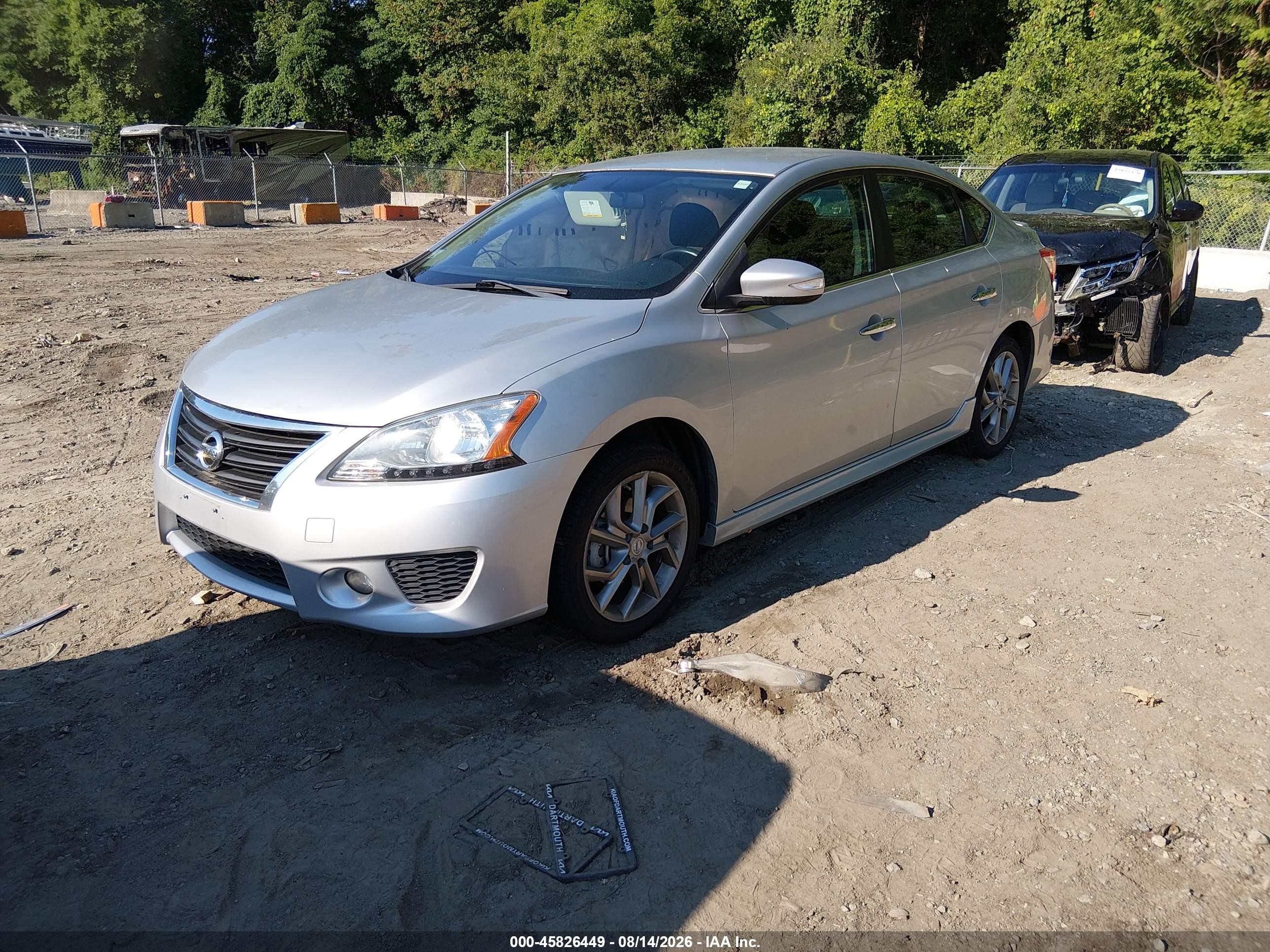 2015 Nissan Sentra Sr Silver vin: 3N1AB7AP2FY330128