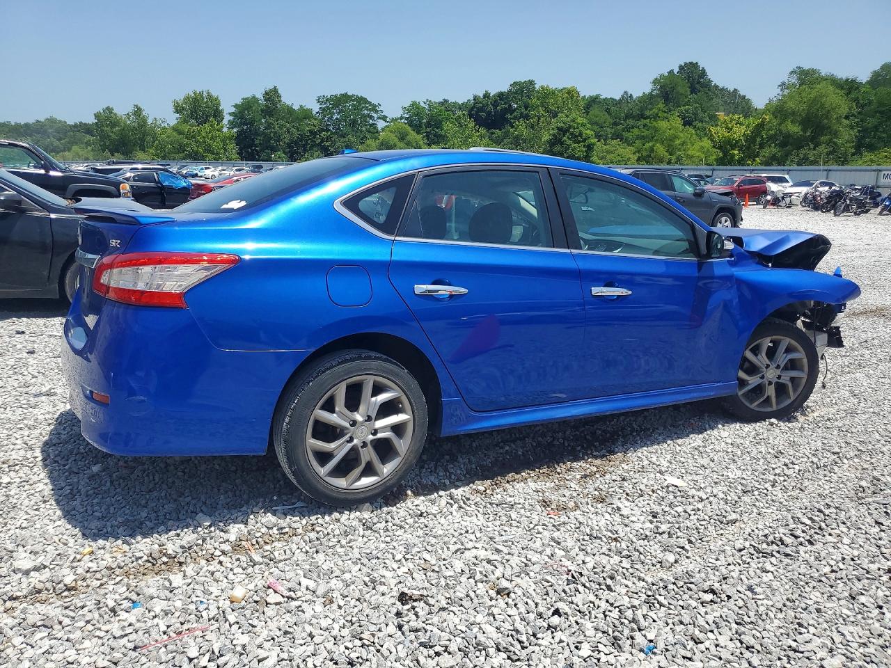 2015 Nissan Sentra Sr Blue vin: 3N1AB7AP2FY335071