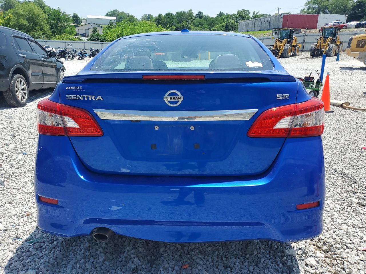 2015 Nissan Sentra Sr Blue vin: 3N1AB7AP2FY335071