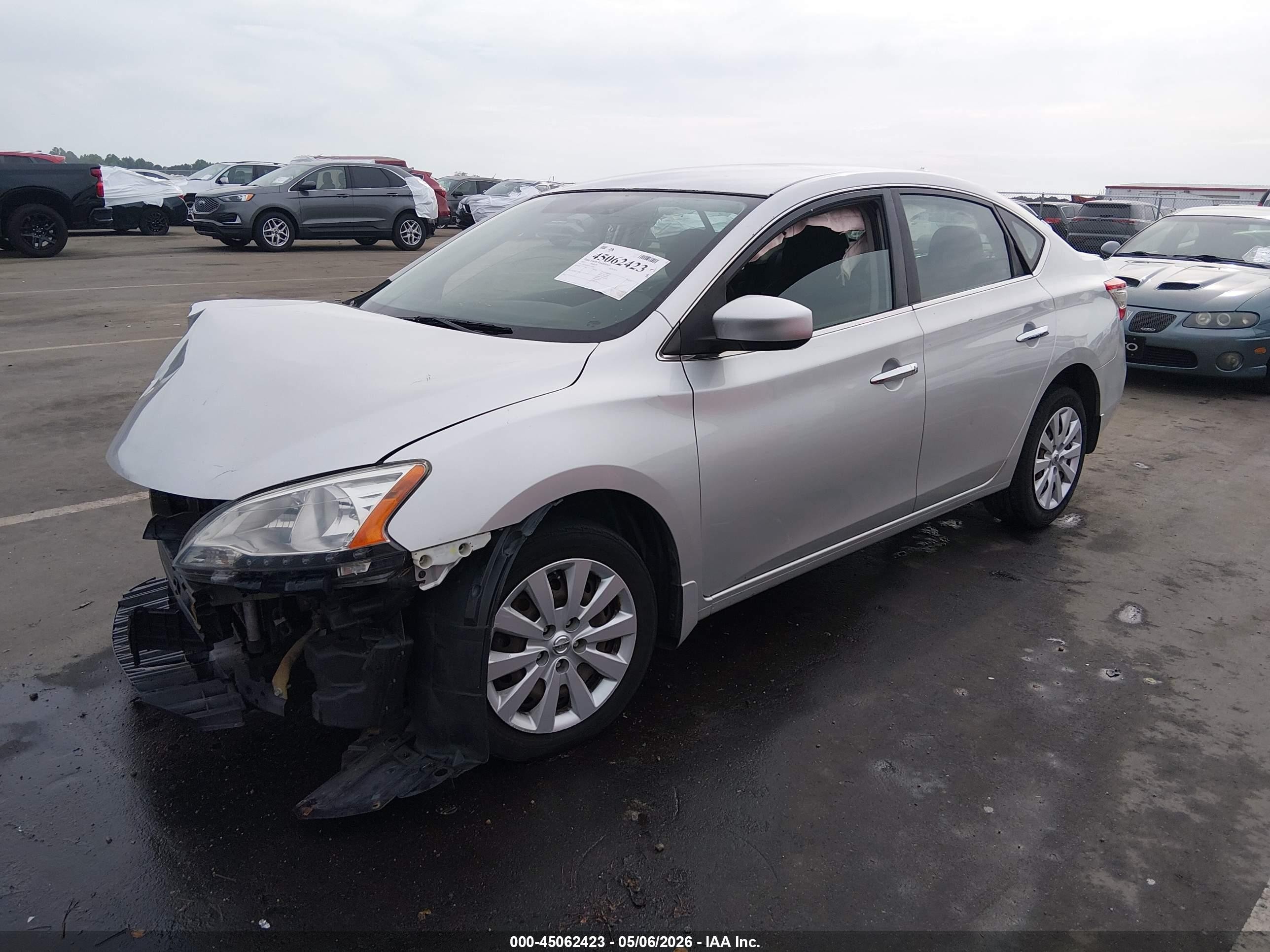 2015 Nissan Sentra Fe+ S Silver vin: 3N1AB7AP2FY336611