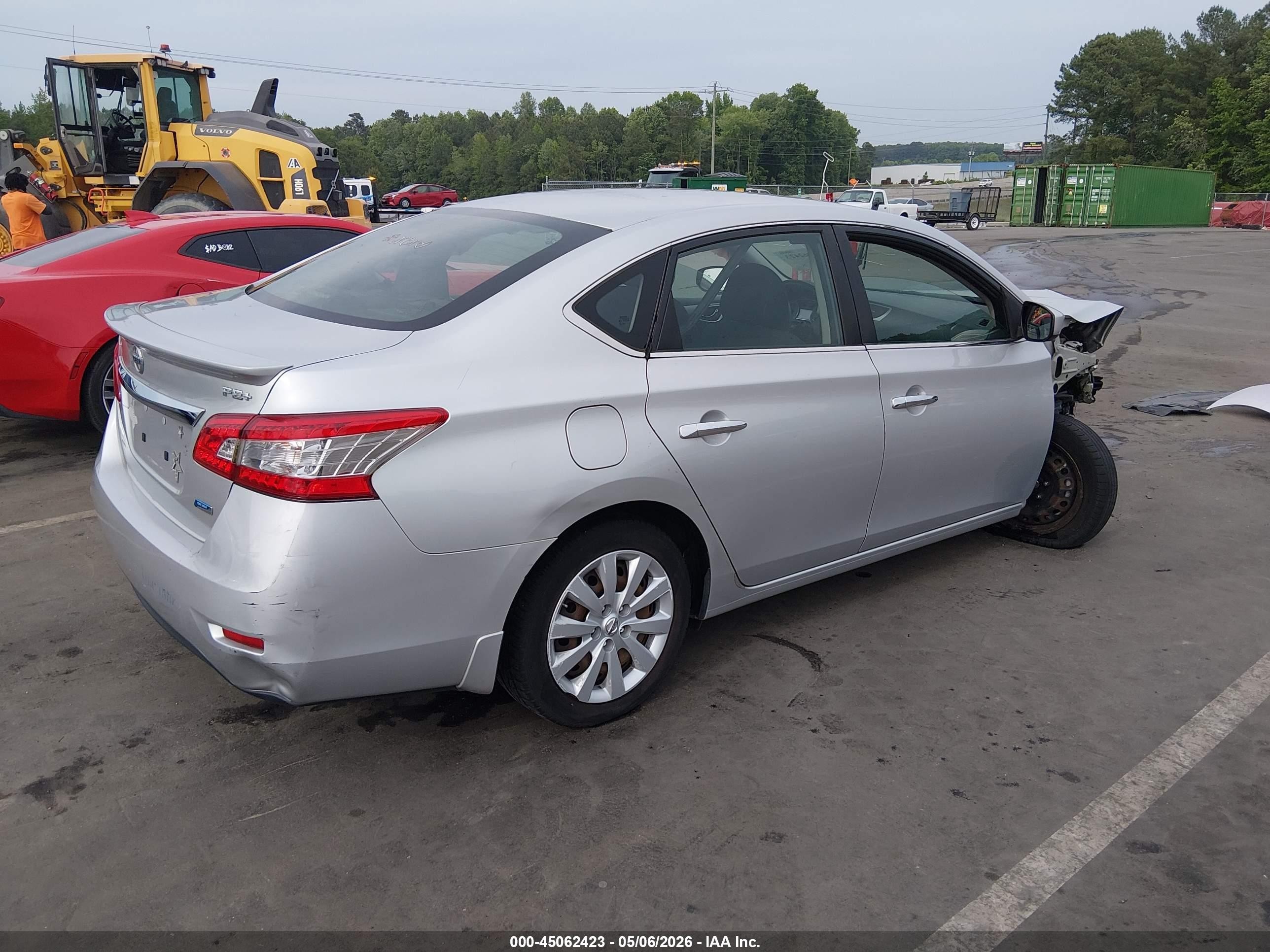 2015 Nissan Sentra Fe+ S Silver vin: 3N1AB7AP2FY336611