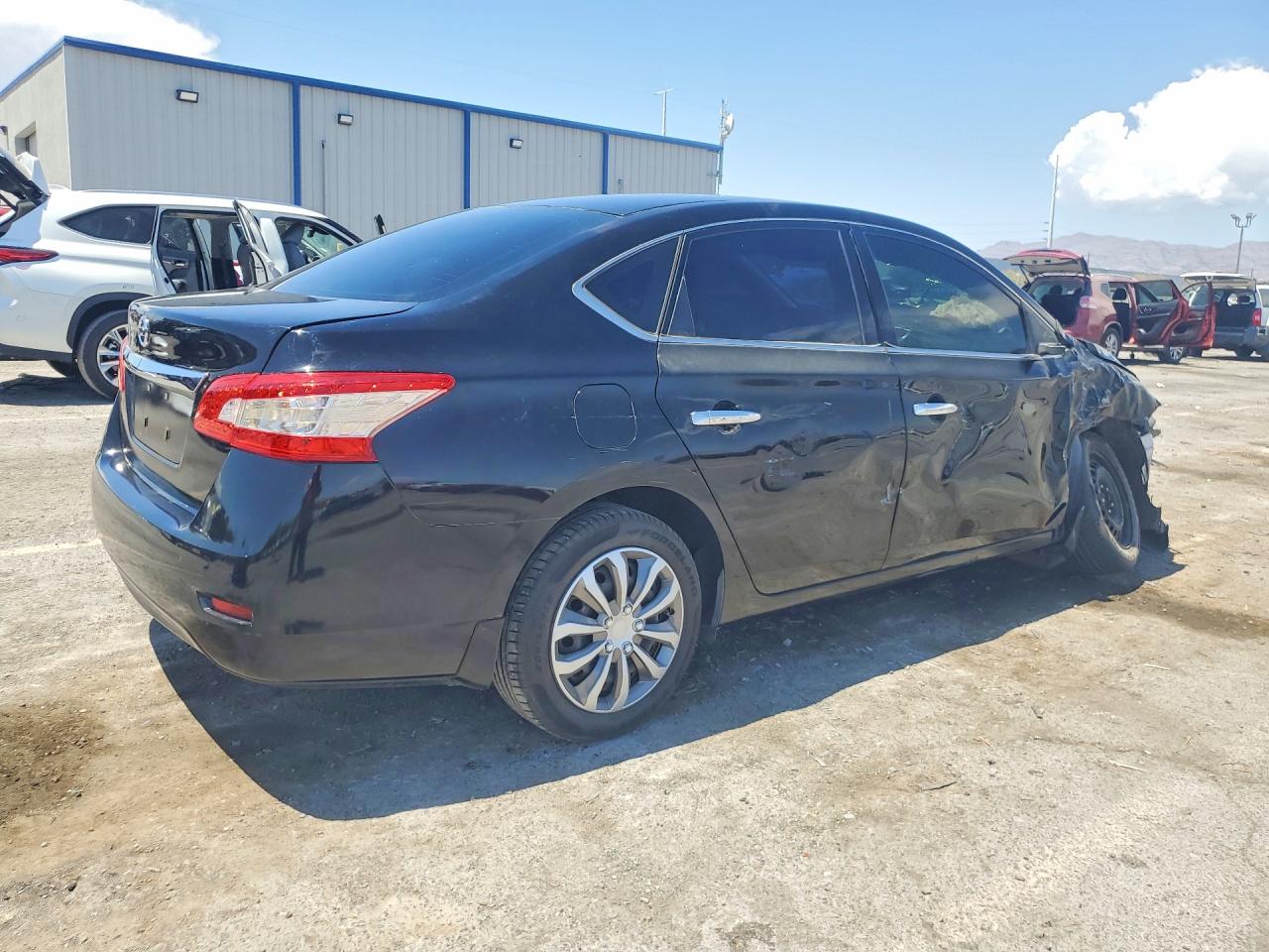 2015 Nissan Sentra S Black vin: 3N1AB7AP2FY339671