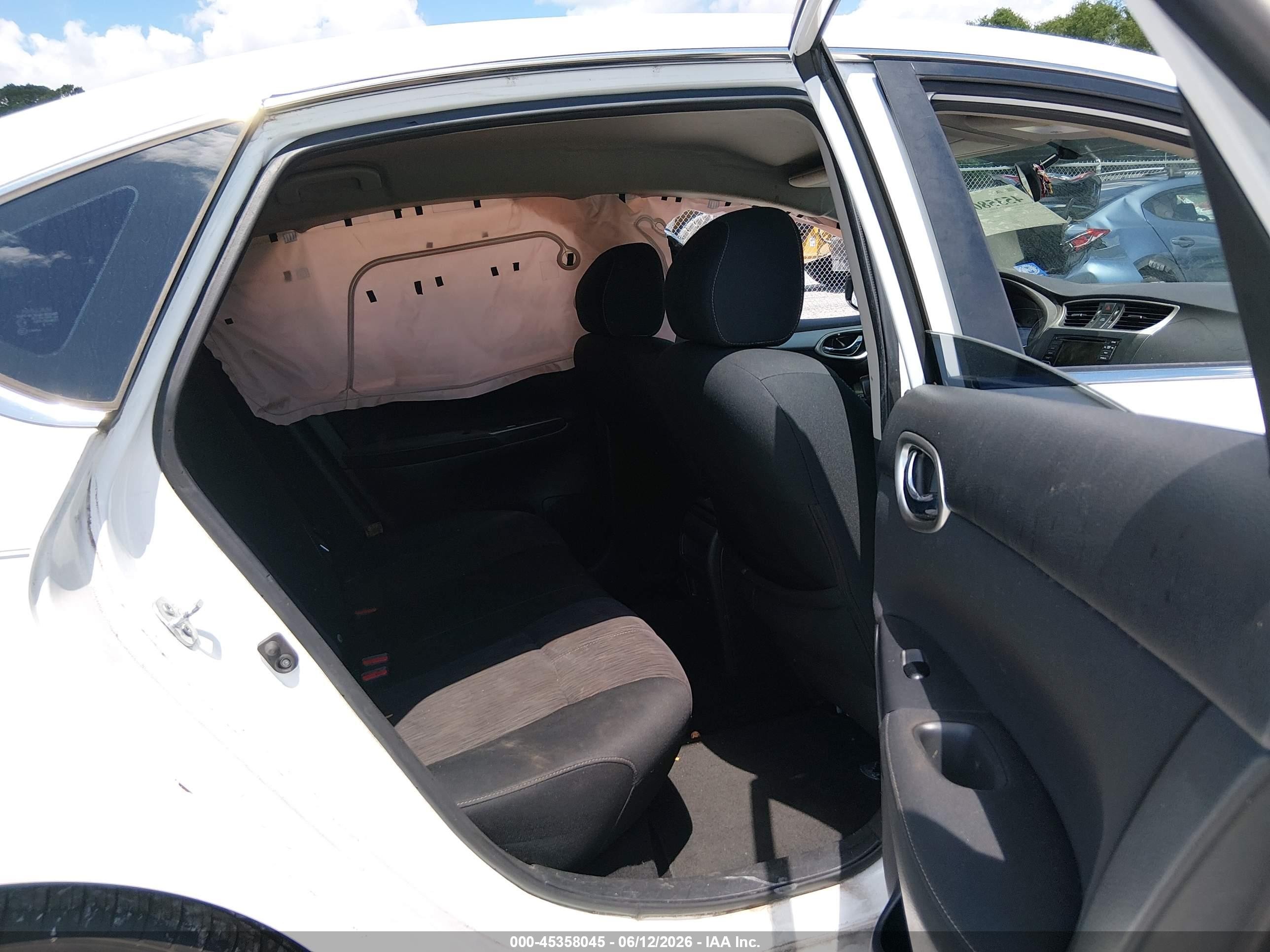 2015 Nissan Sentra Sv White vin: 3N1AB7AP2FY340383