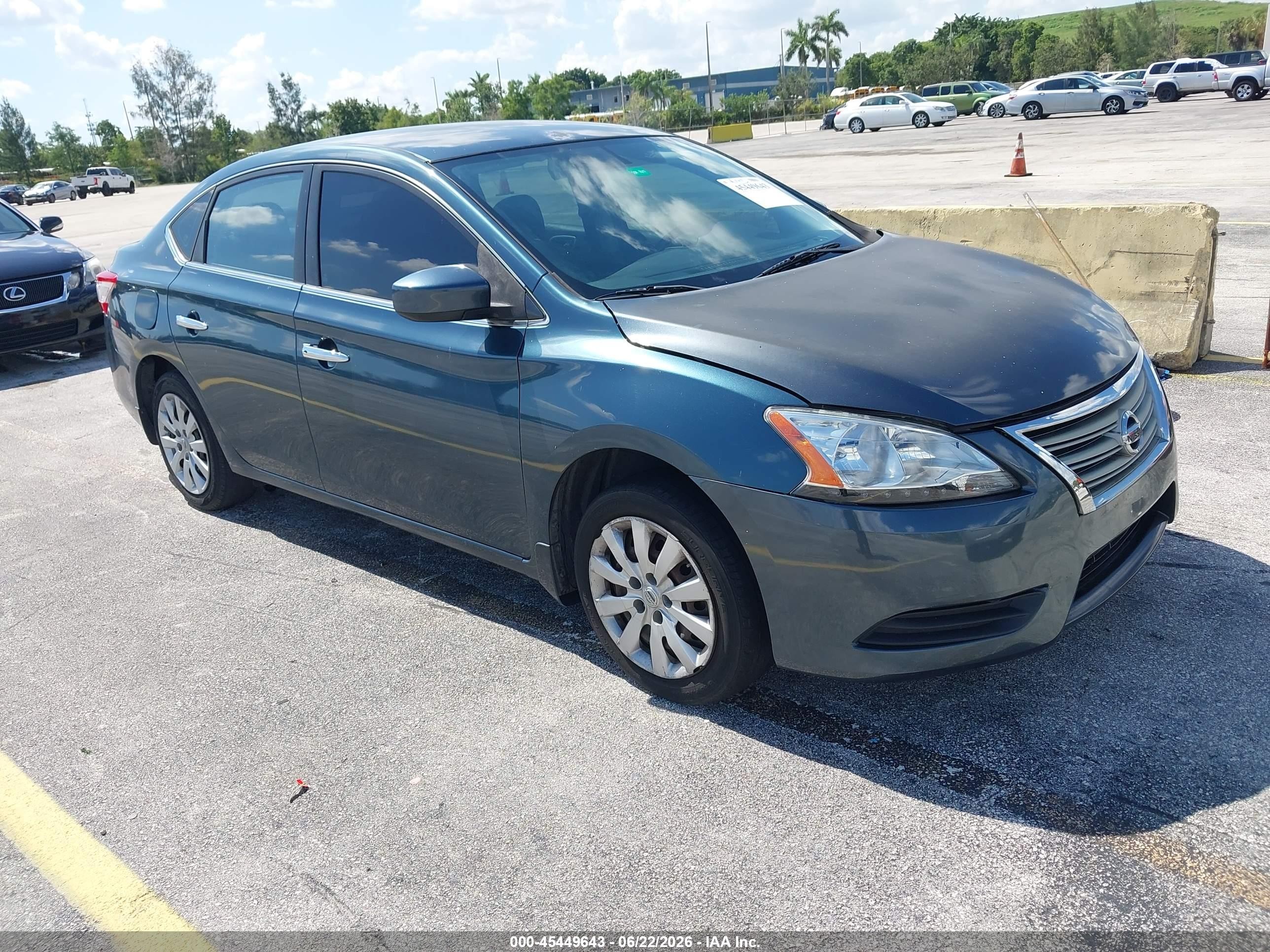 2015 Nissan Sentra Sv Gray vin: 3N1AB7AP2FY340657