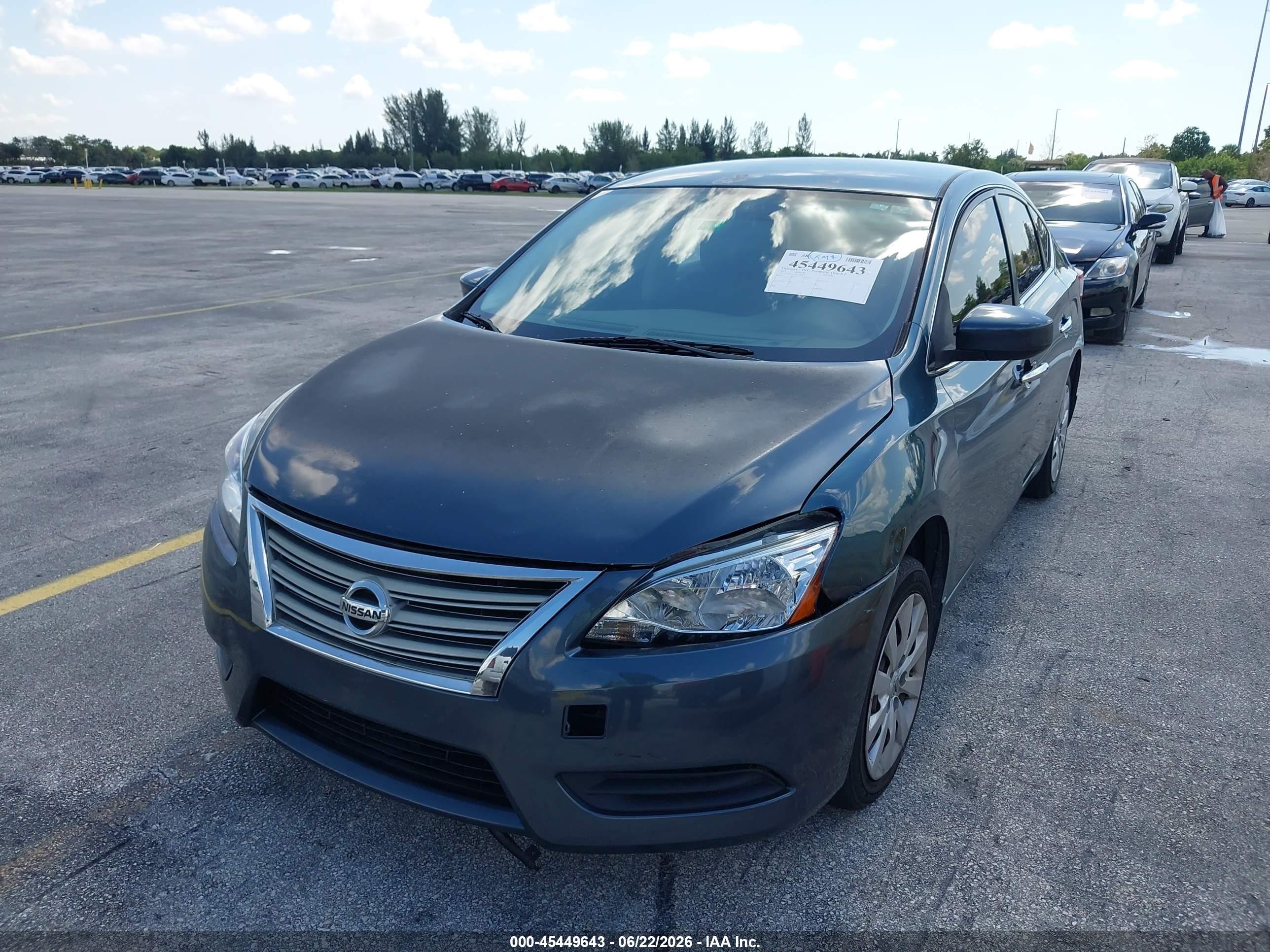 2015 Nissan Sentra Sv Gray vin: 3N1AB7AP2FY340657