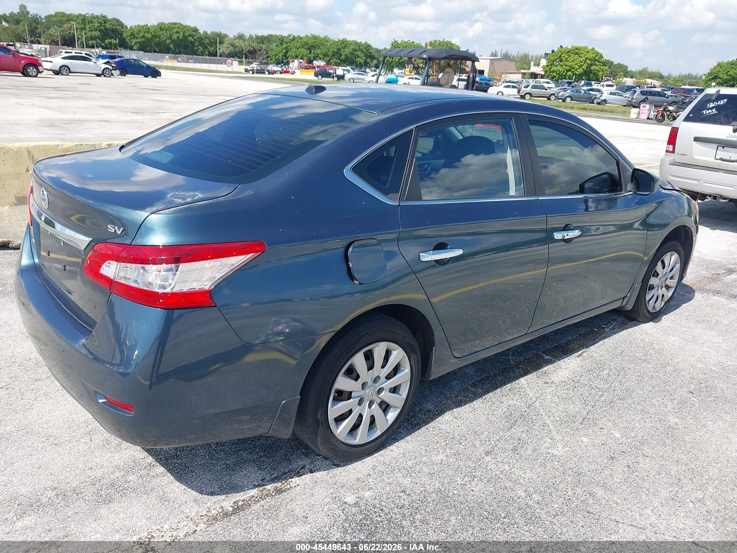 2015 Nissan Sentra Sv Gray vin: 3N1AB7AP2FY340657