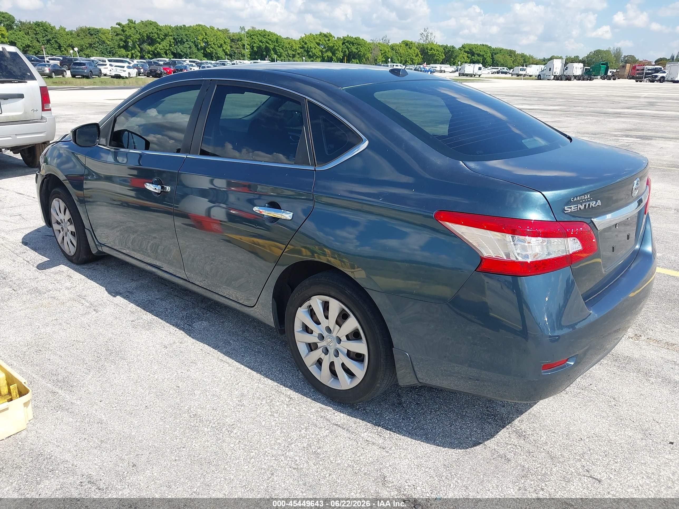 2015 Nissan Sentra Sv Gray vin: 3N1AB7AP2FY340657