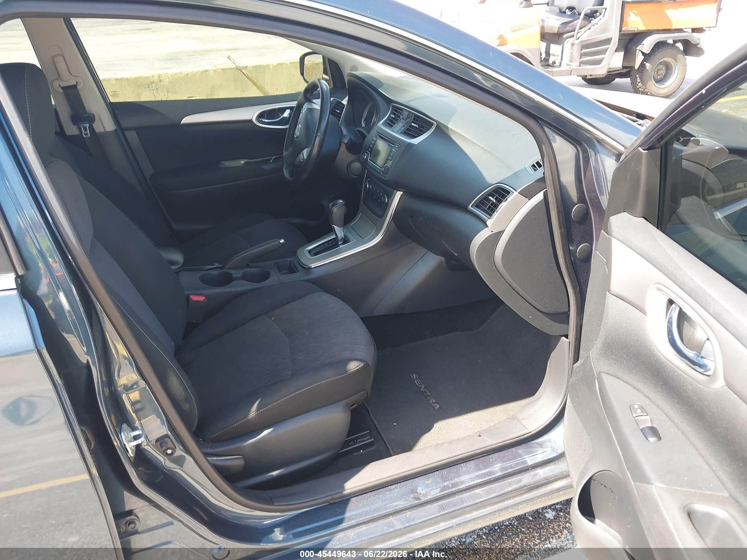 2015 Nissan Sentra Sv Gray vin: 3N1AB7AP2FY340657