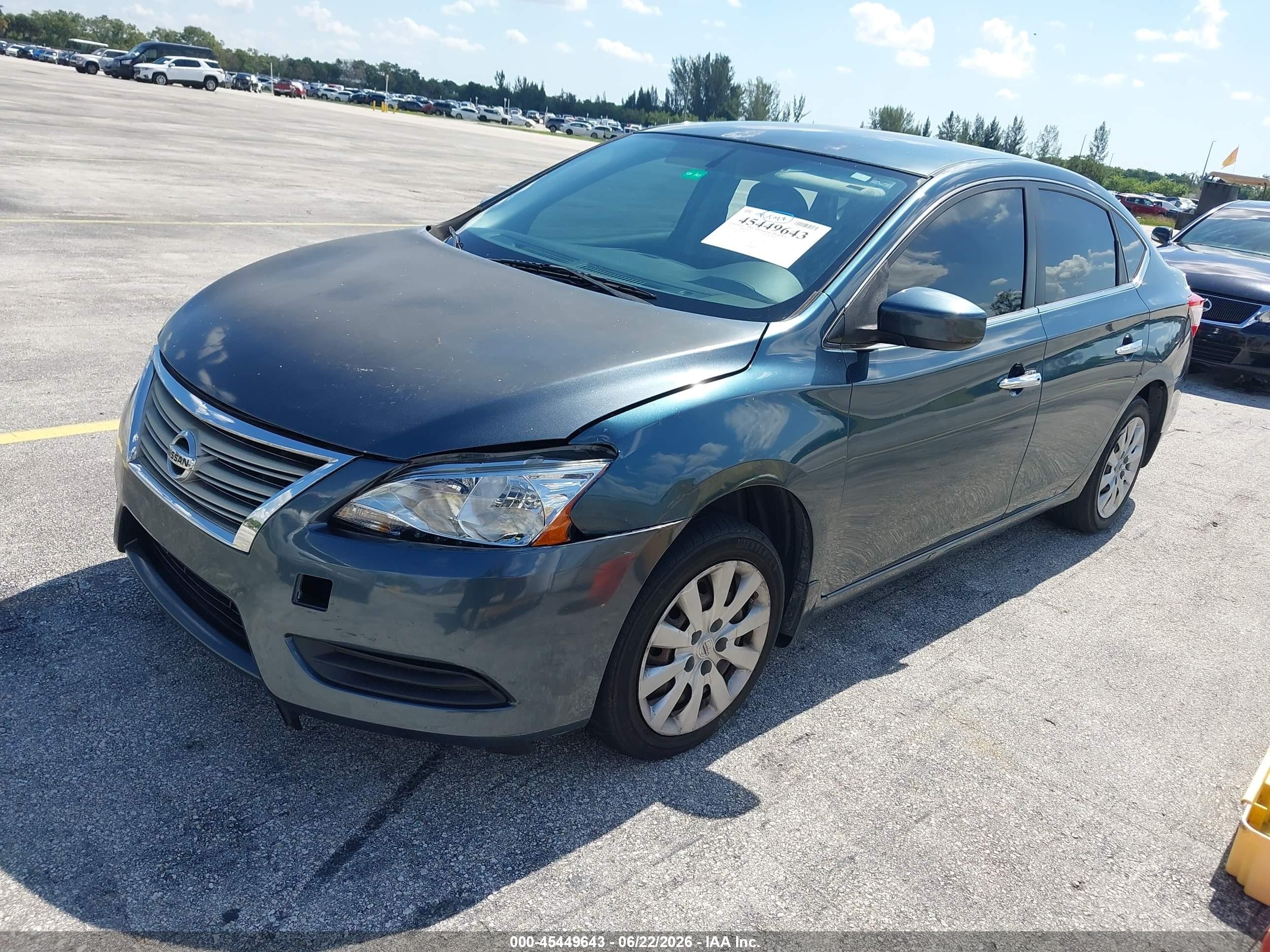 2015 Nissan Sentra Sv Gray vin: 3N1AB7AP2FY340657