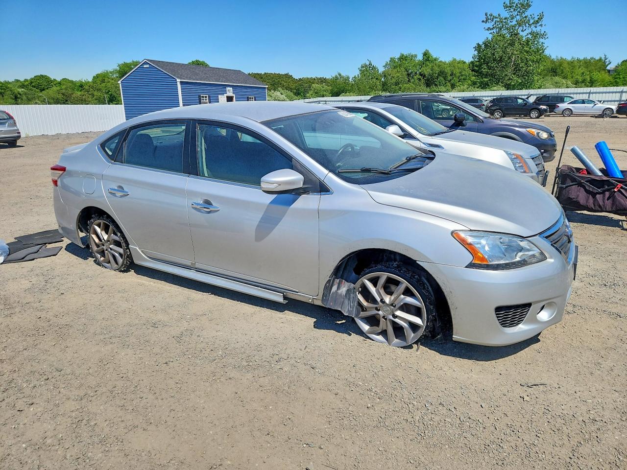 2015 Nissan Sentra Sr Silver vin: 3N1AB7AP2FY343235