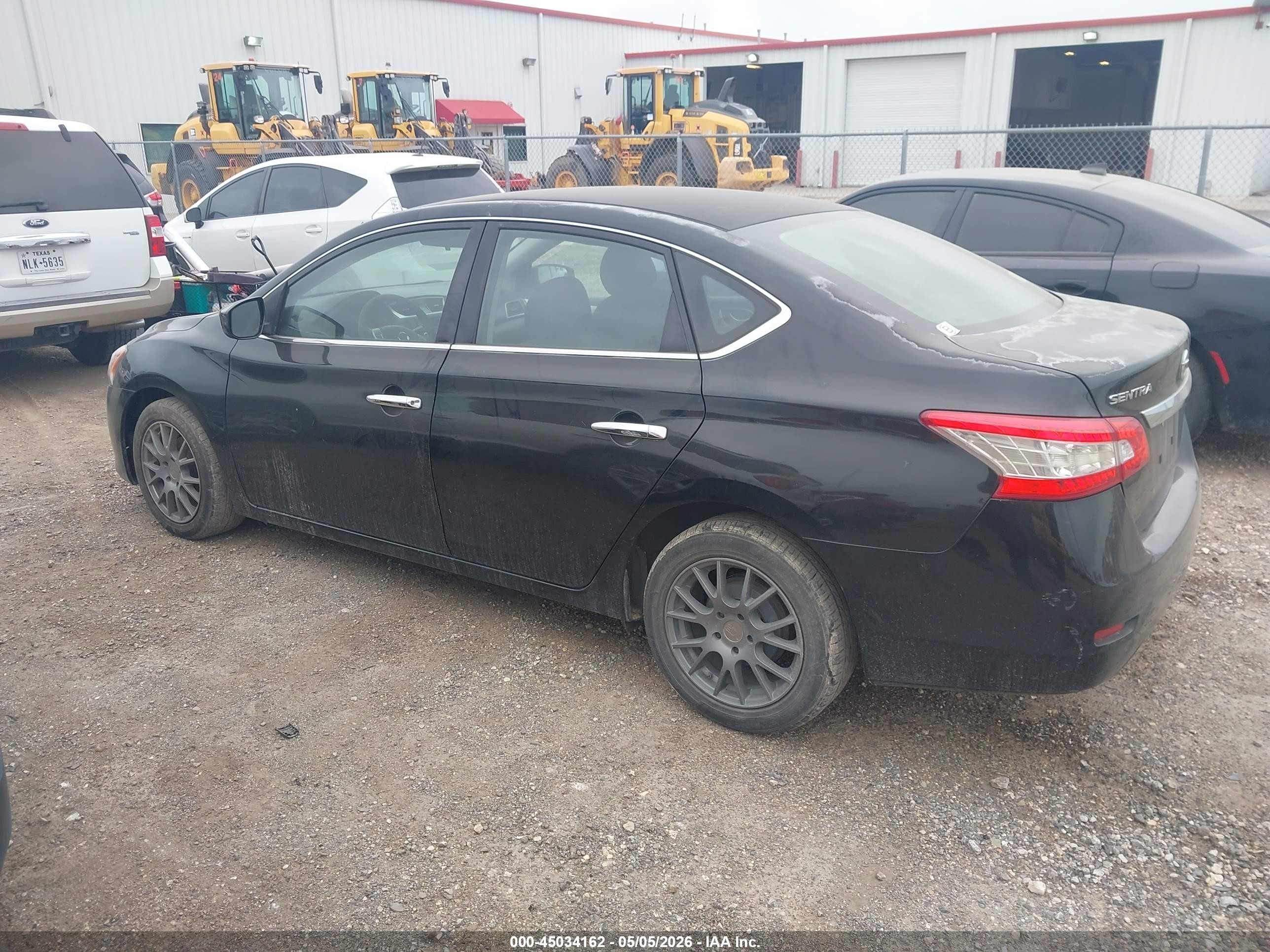 2015 Nissan Sentra S Черный vin: 3N1AB7AP2FY345602
