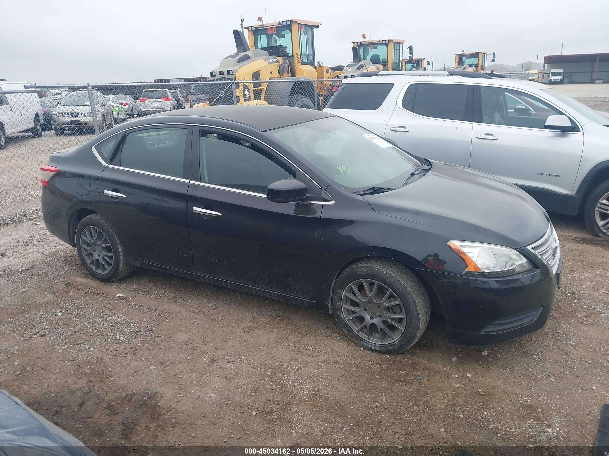 2015 Nissan Sentra S Черный vin: 3N1AB7AP2FY345602