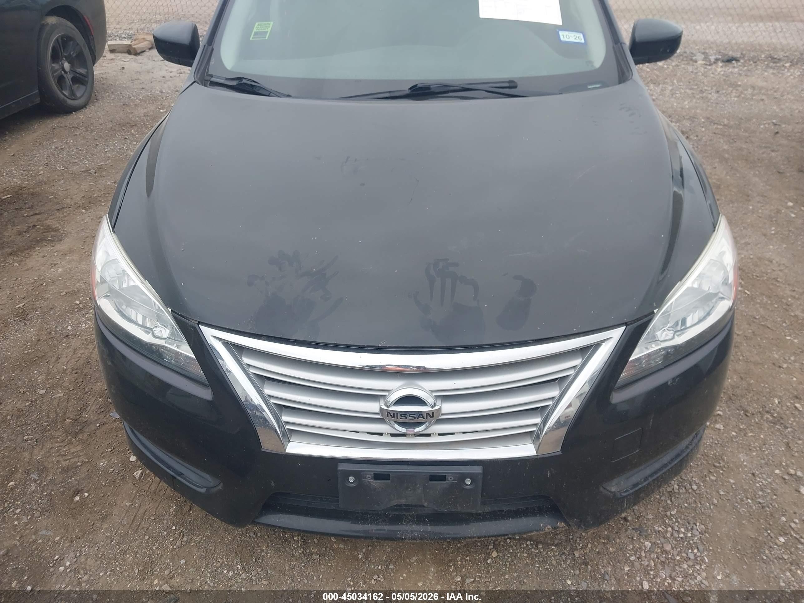 2015 Nissan Sentra S Черный vin: 3N1AB7AP2FY345602