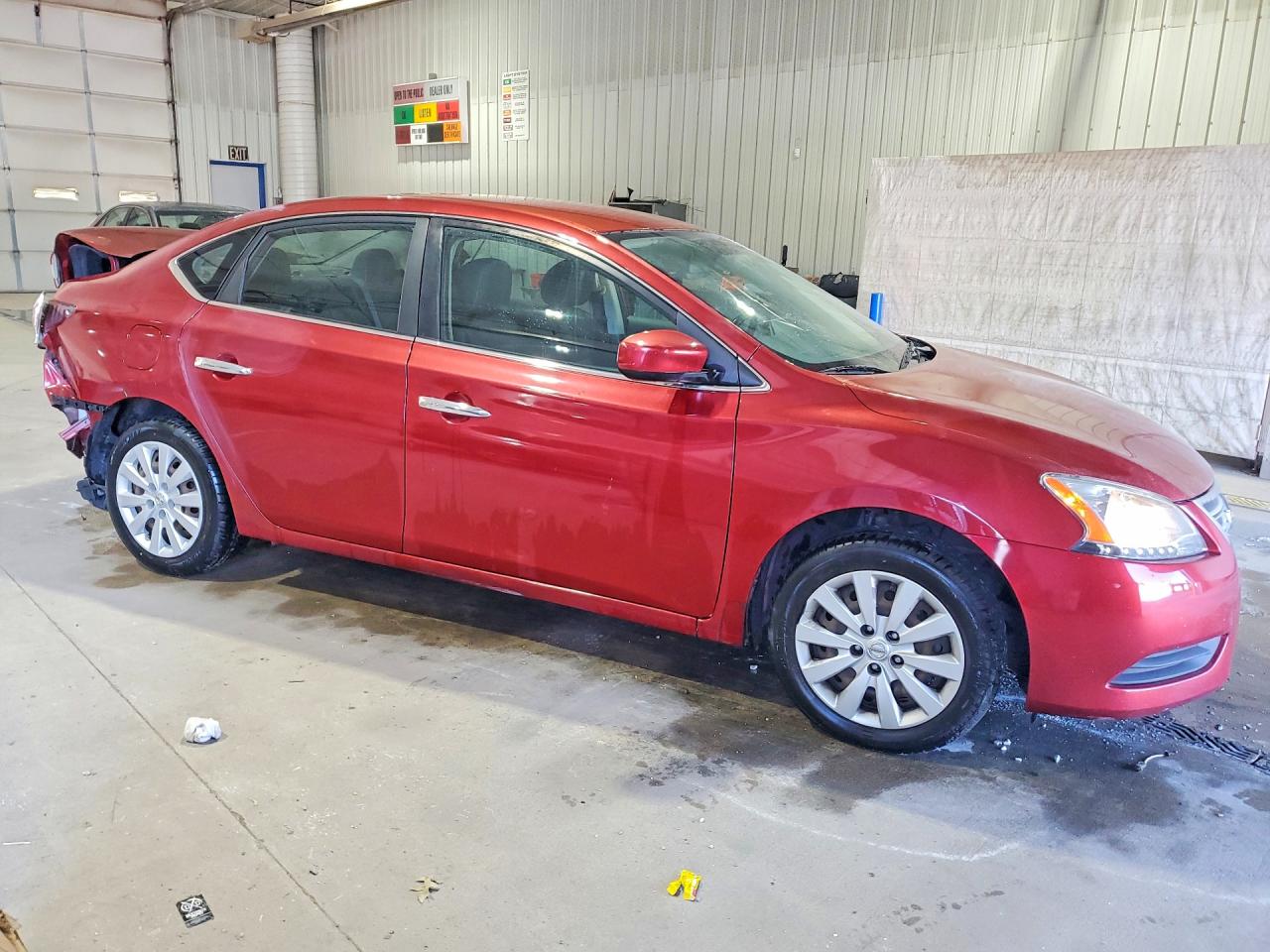 2015 Nissan Sentra Sv Red vin: 3N1AB7AP2FY351285