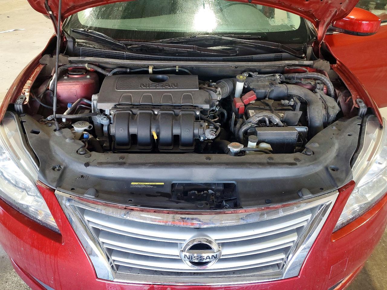 2015 Nissan Sentra Sv Red vin: 3N1AB7AP2FY351285