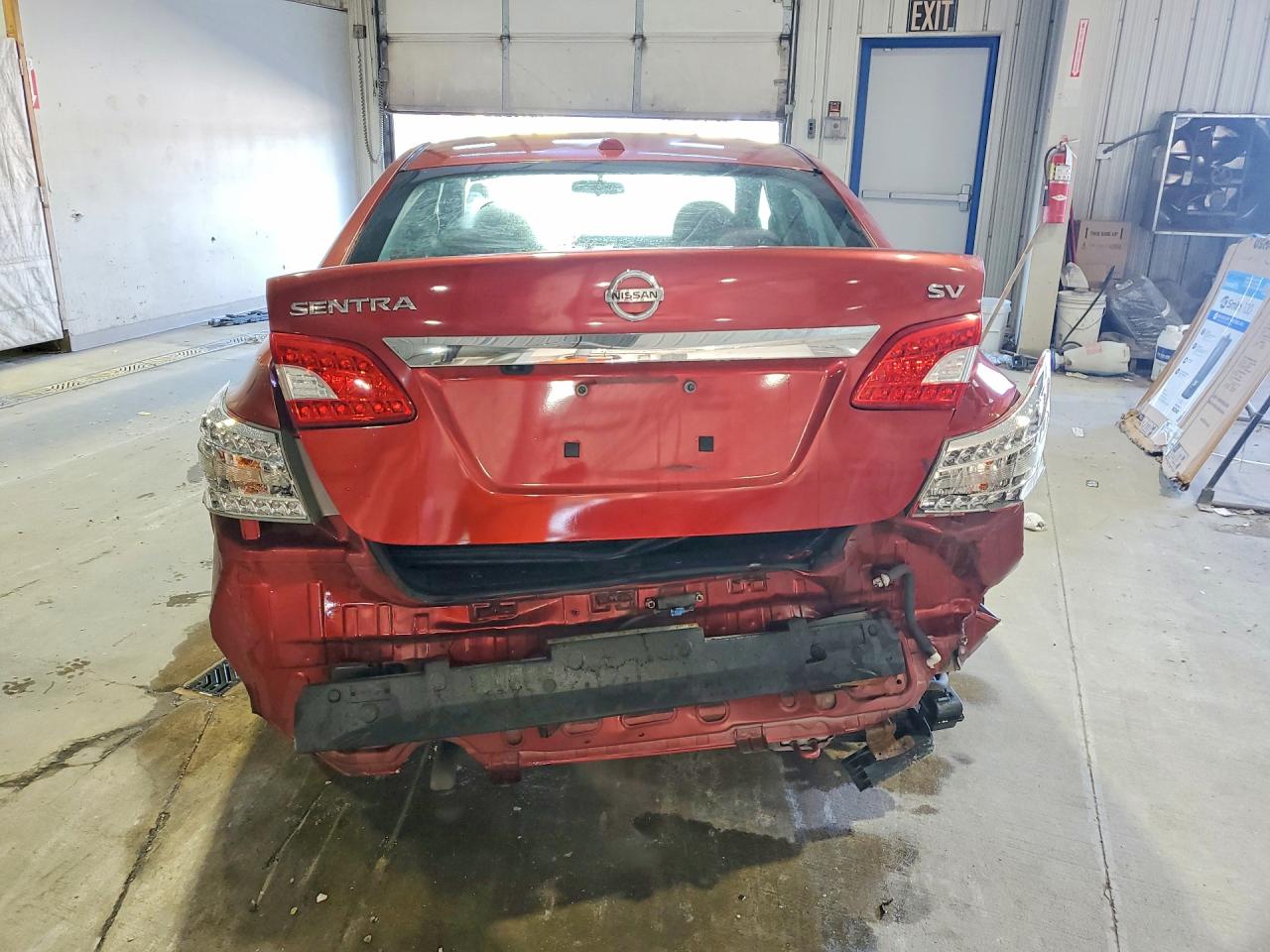 2015 Nissan Sentra Sv Red vin: 3N1AB7AP2FY351285