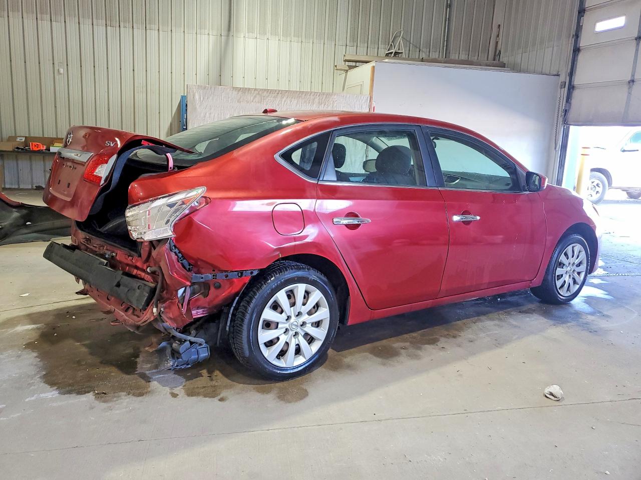 2015 Nissan Sentra Sv Red vin: 3N1AB7AP2FY351285
