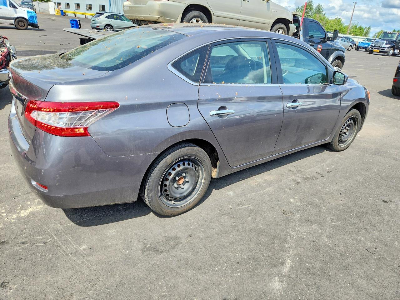 2015 Nissan Sentra S Gray vin: 3N1AB7AP2FY353022