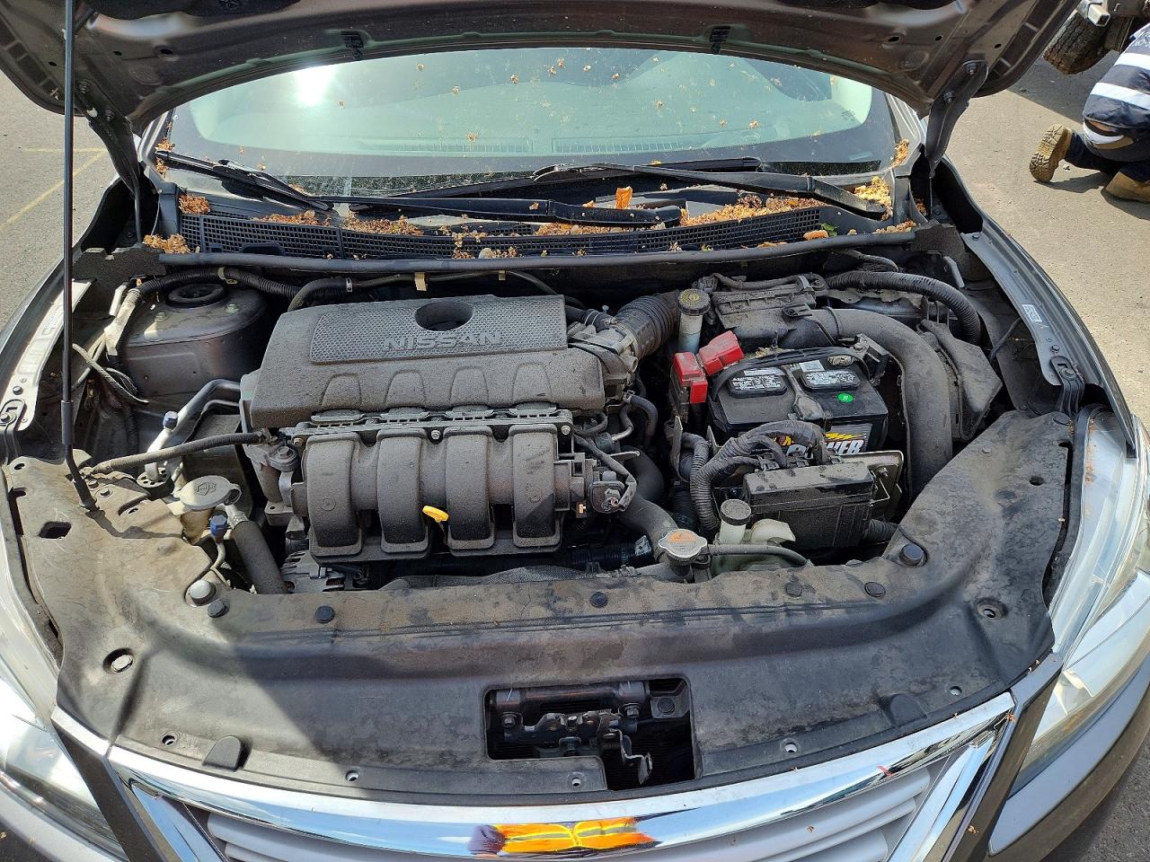 2015 Nissan Sentra S Gray vin: 3N1AB7AP2FY353022