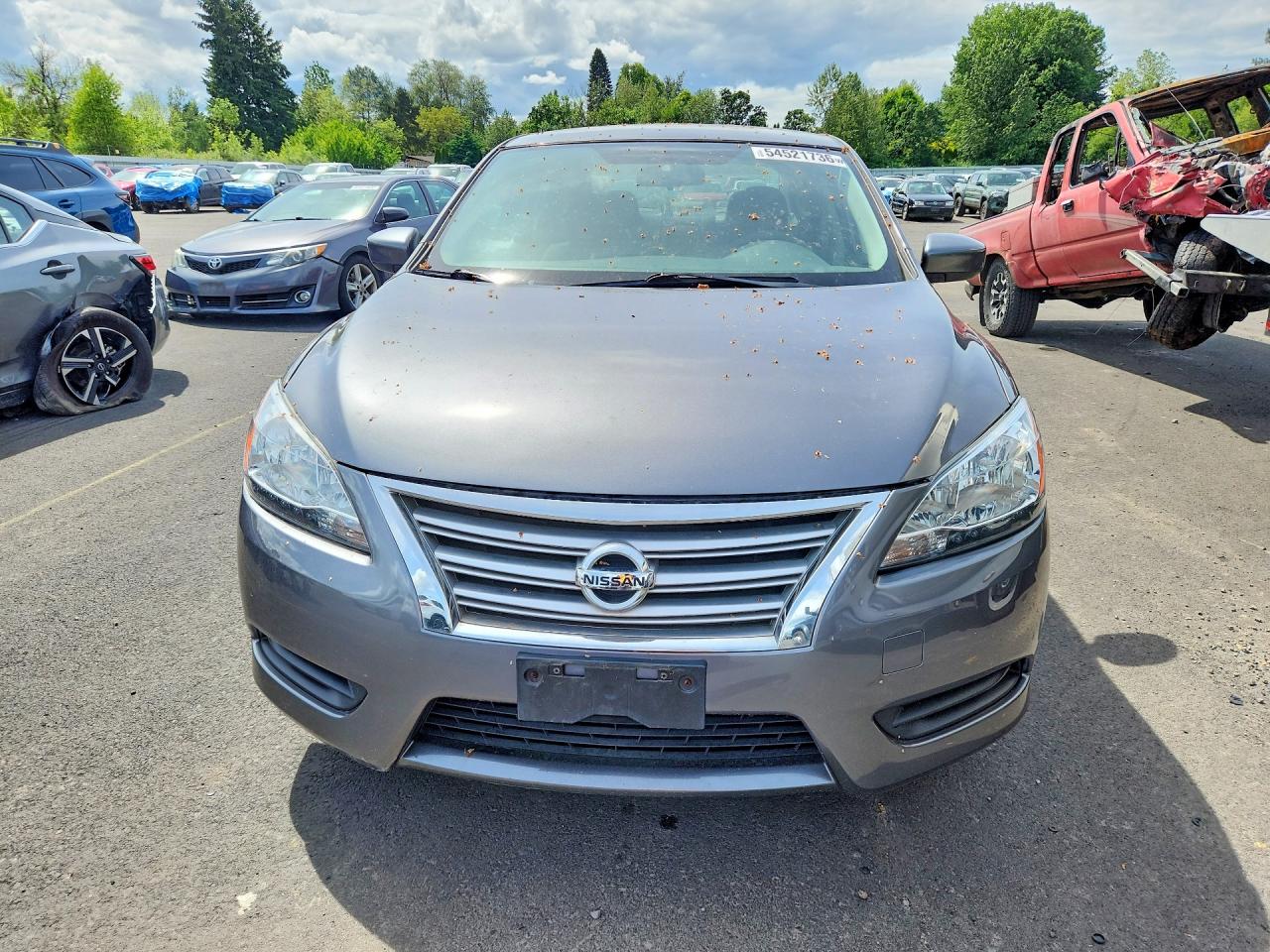 2015 Nissan Sentra S Gray vin: 3N1AB7AP2FY353022