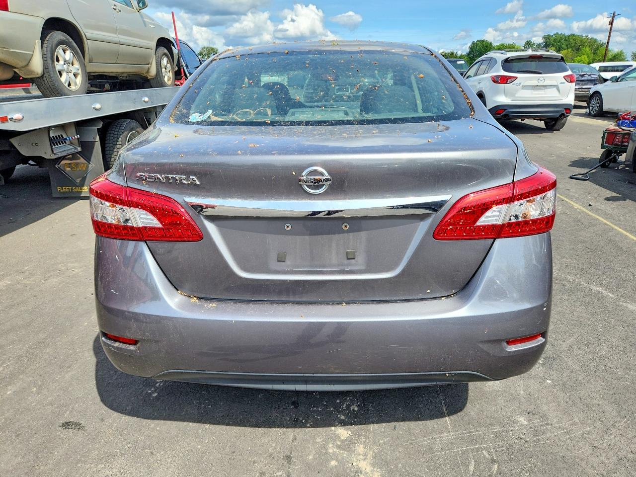 2015 Nissan Sentra S Gray vin: 3N1AB7AP2FY353022