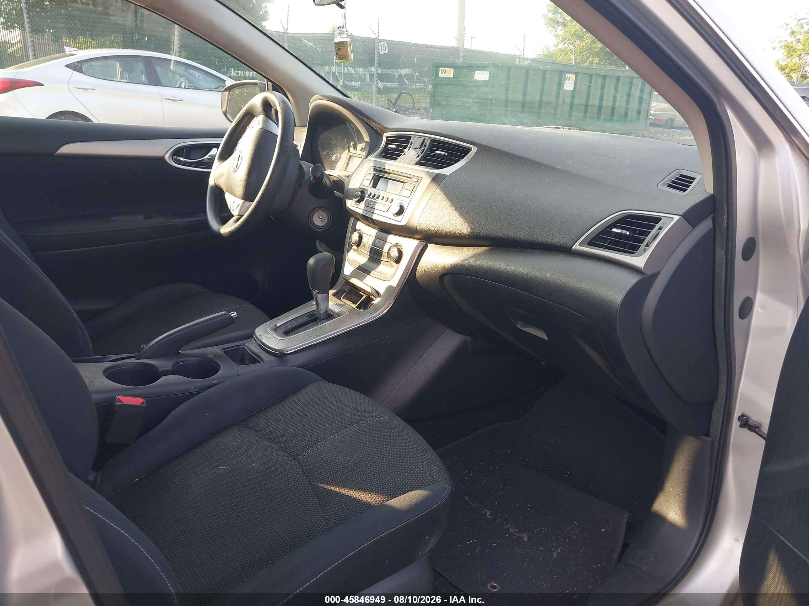 2015 Nissan Sentra S Silver vin: 3N1AB7AP2FY355630