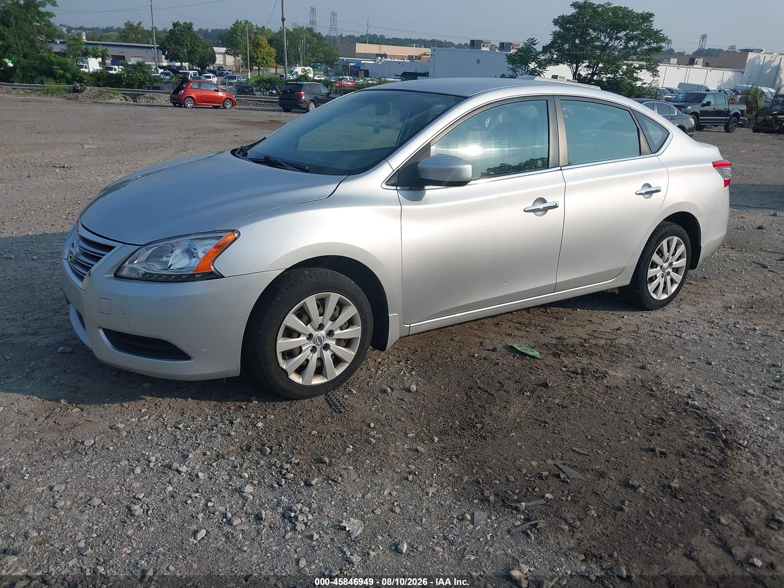 2015 Nissan Sentra S Silver vin: 3N1AB7AP2FY355630