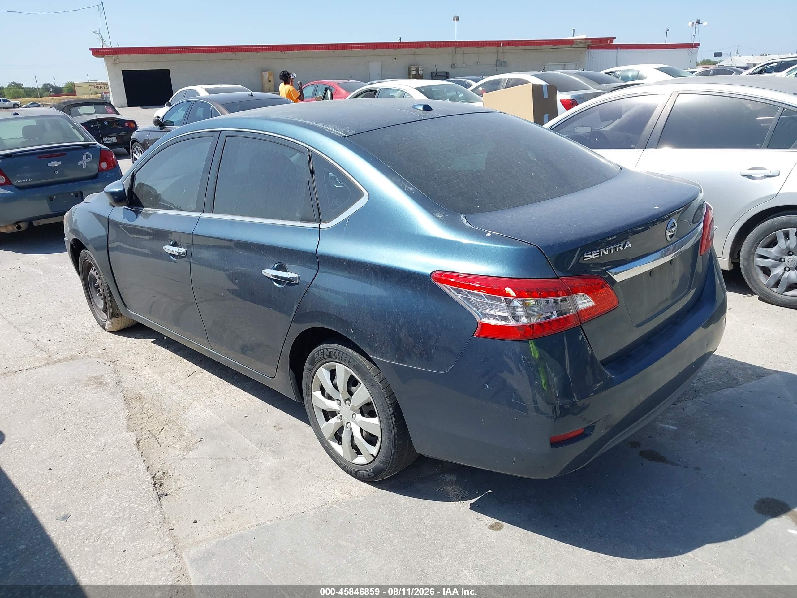 2015 Nissan Sentra Sv Black vin: 3N1AB7AP2FY355840
