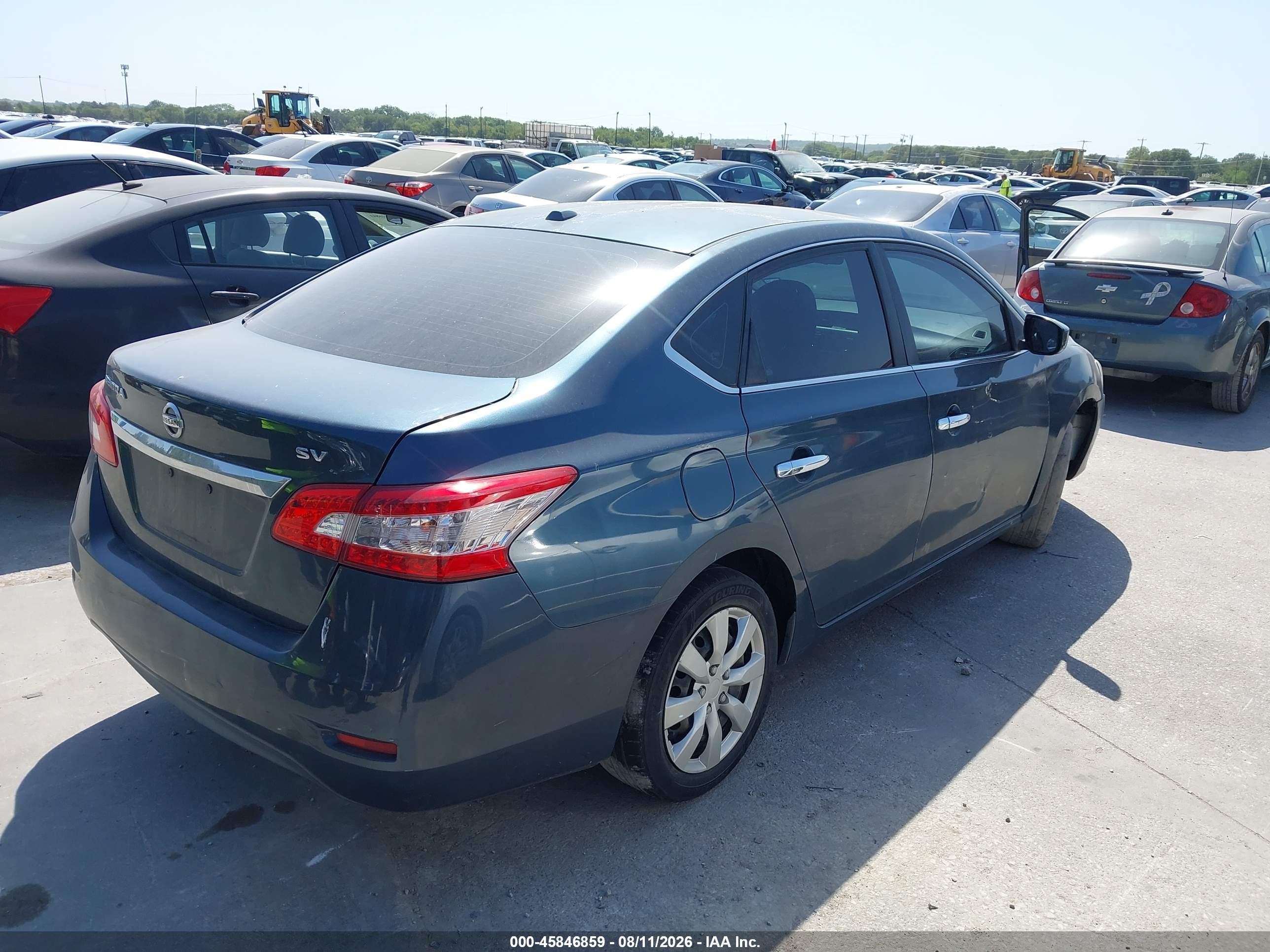 2015 Nissan Sentra Sv Black vin: 3N1AB7AP2FY355840