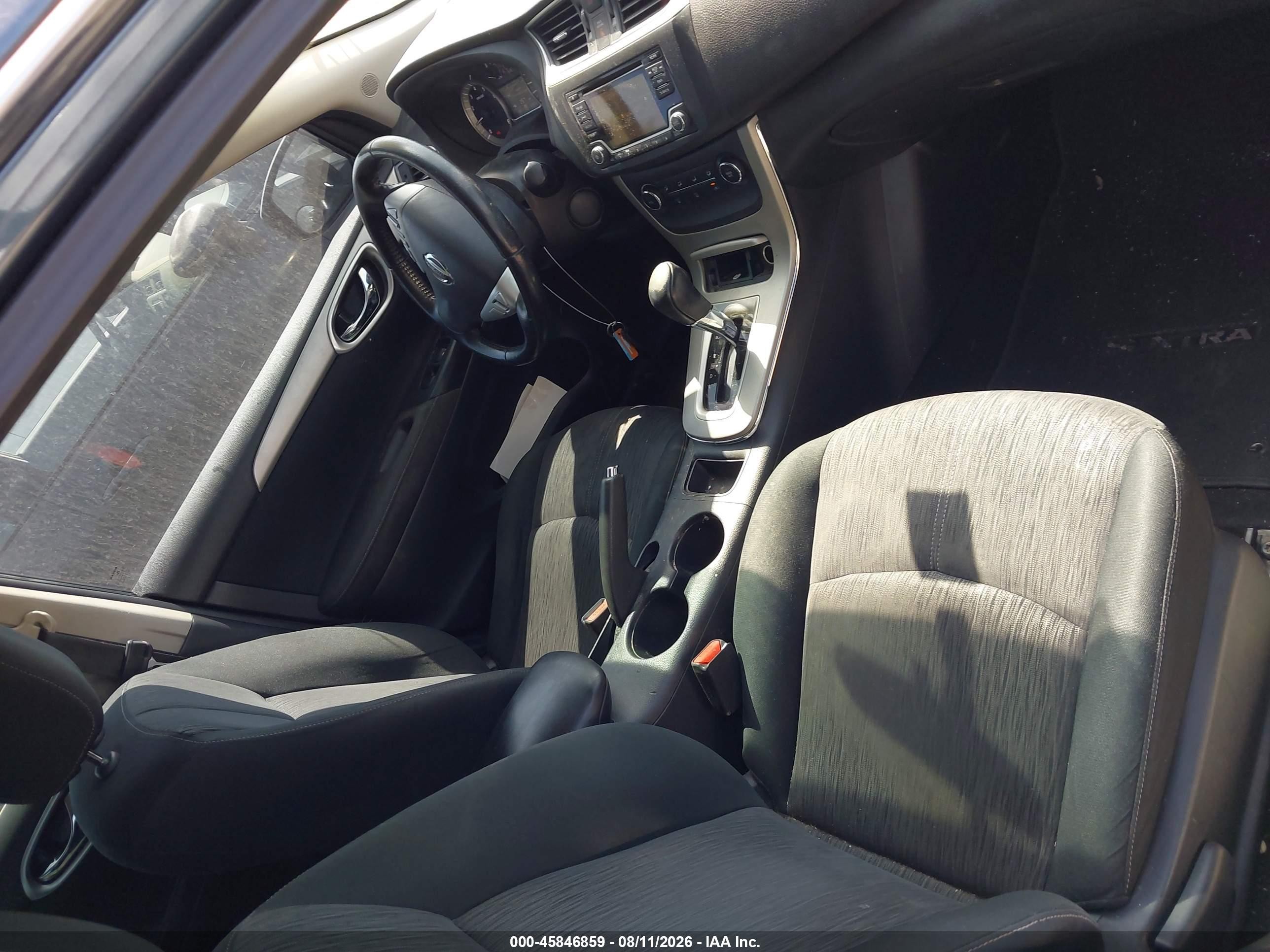 2015 Nissan Sentra Sv Black vin: 3N1AB7AP2FY355840
