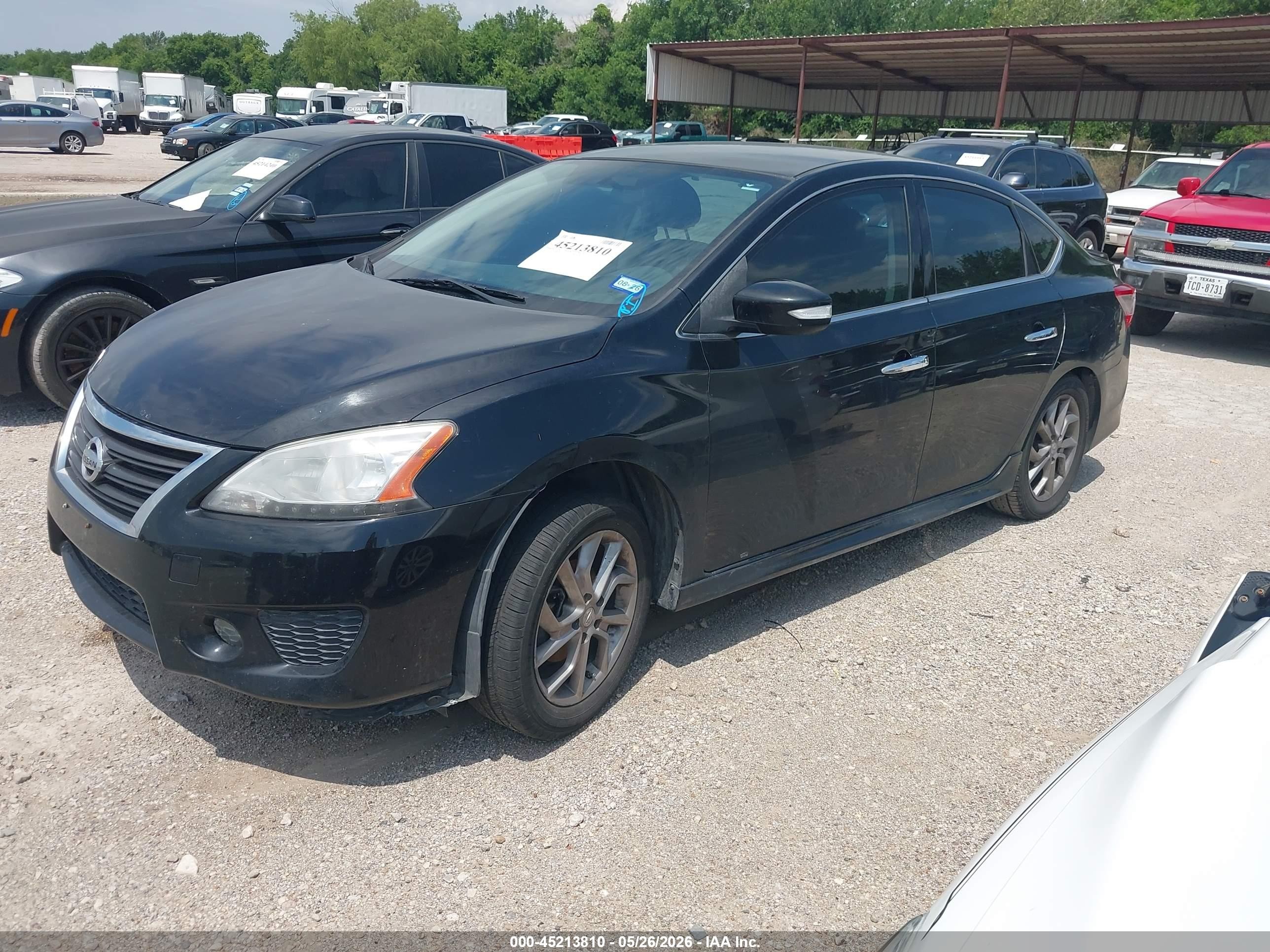 2015 Nissan Sentra Sr Black vin: 3N1AB7AP2FY356227