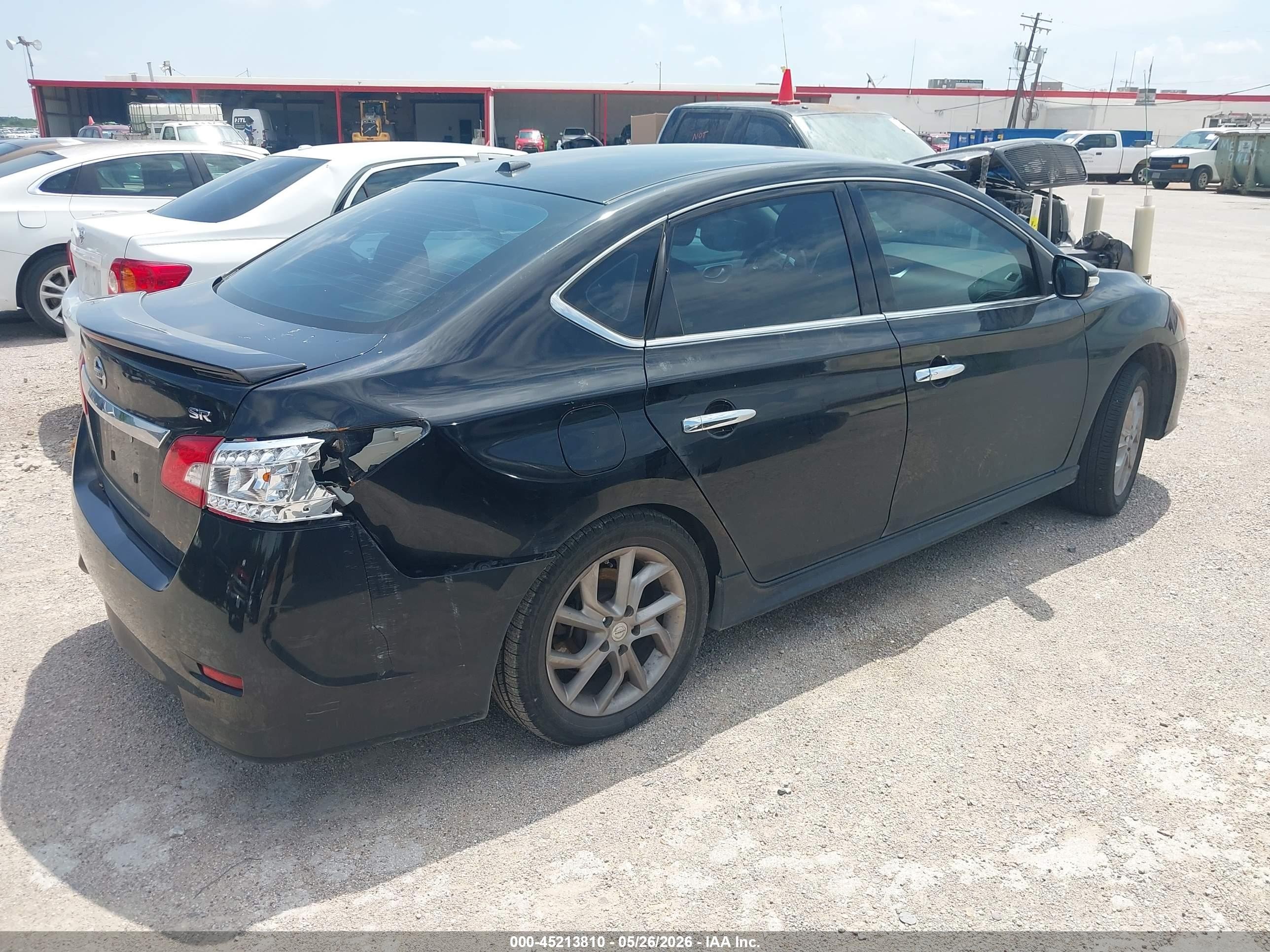 2015 Nissan Sentra Sr Black vin: 3N1AB7AP2FY356227