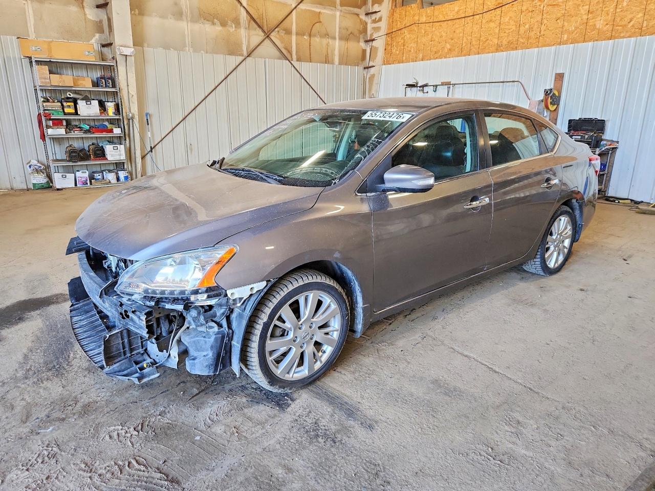 2015 Nissan Sentra Sl Tan vin: 3N1AB7AP2FY356390