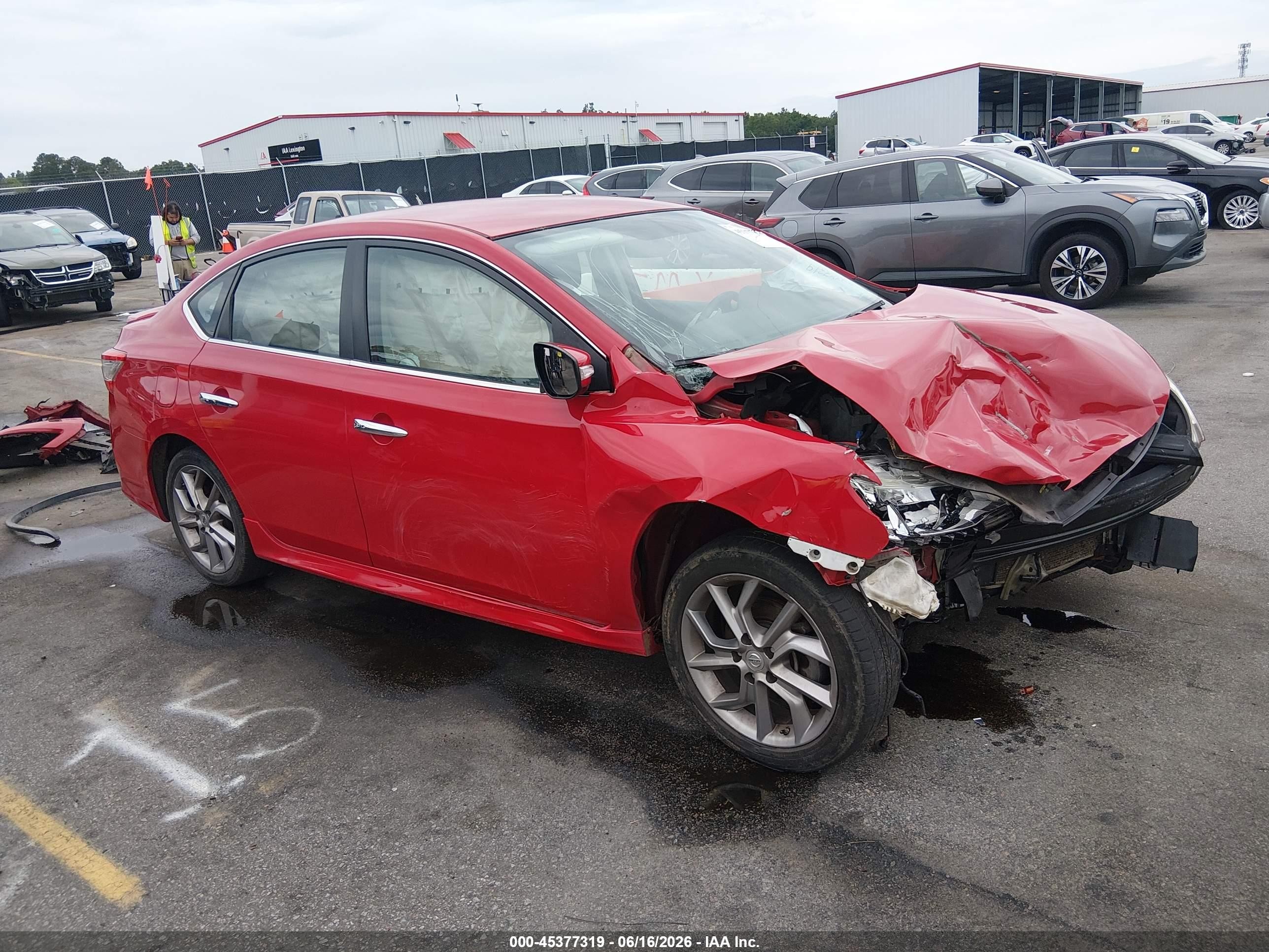 2015 Nissan Sentra Sr Красный vin: 3N1AB7AP2FY358995